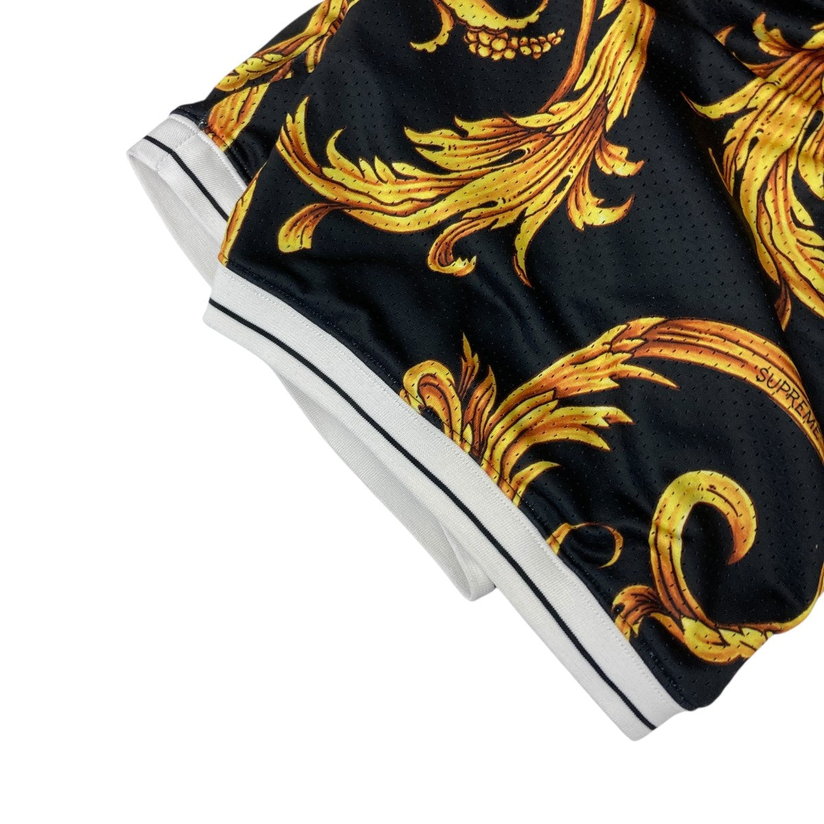 Supreme バスケットボールウェア 黒金 10番 spalding77-980jg3.jpg
