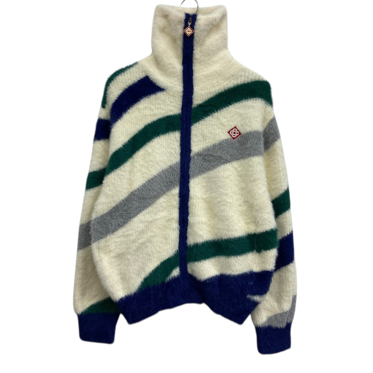 CASABLANCA(カサブランカ) LE JEU INTARSIA KNIT JACKETジップ