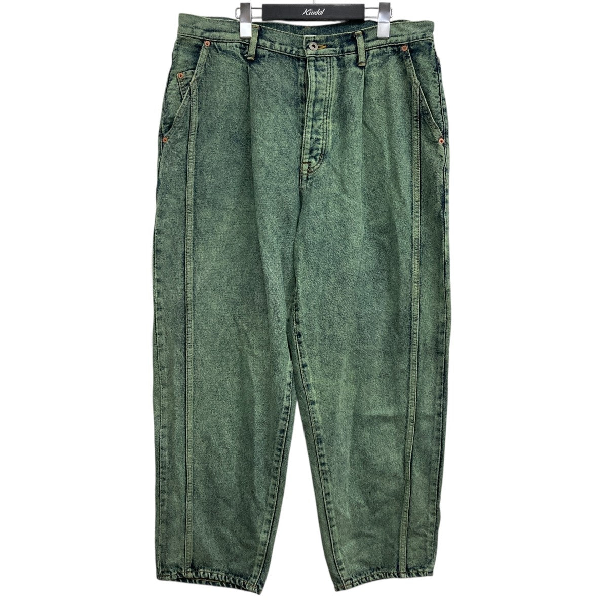 本物品質の DENIM SILK doublet(ダブレット) WIDE デニム TROUSER TAPERED パンツ