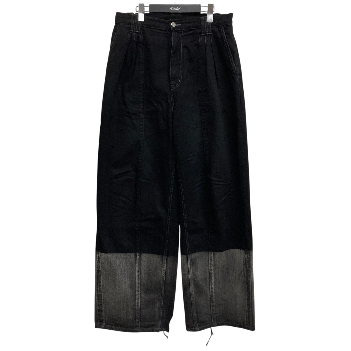 YOKE(ヨーク) 21AWBELTED LEATHER 2TUCK TROUSERSレザーパンツ