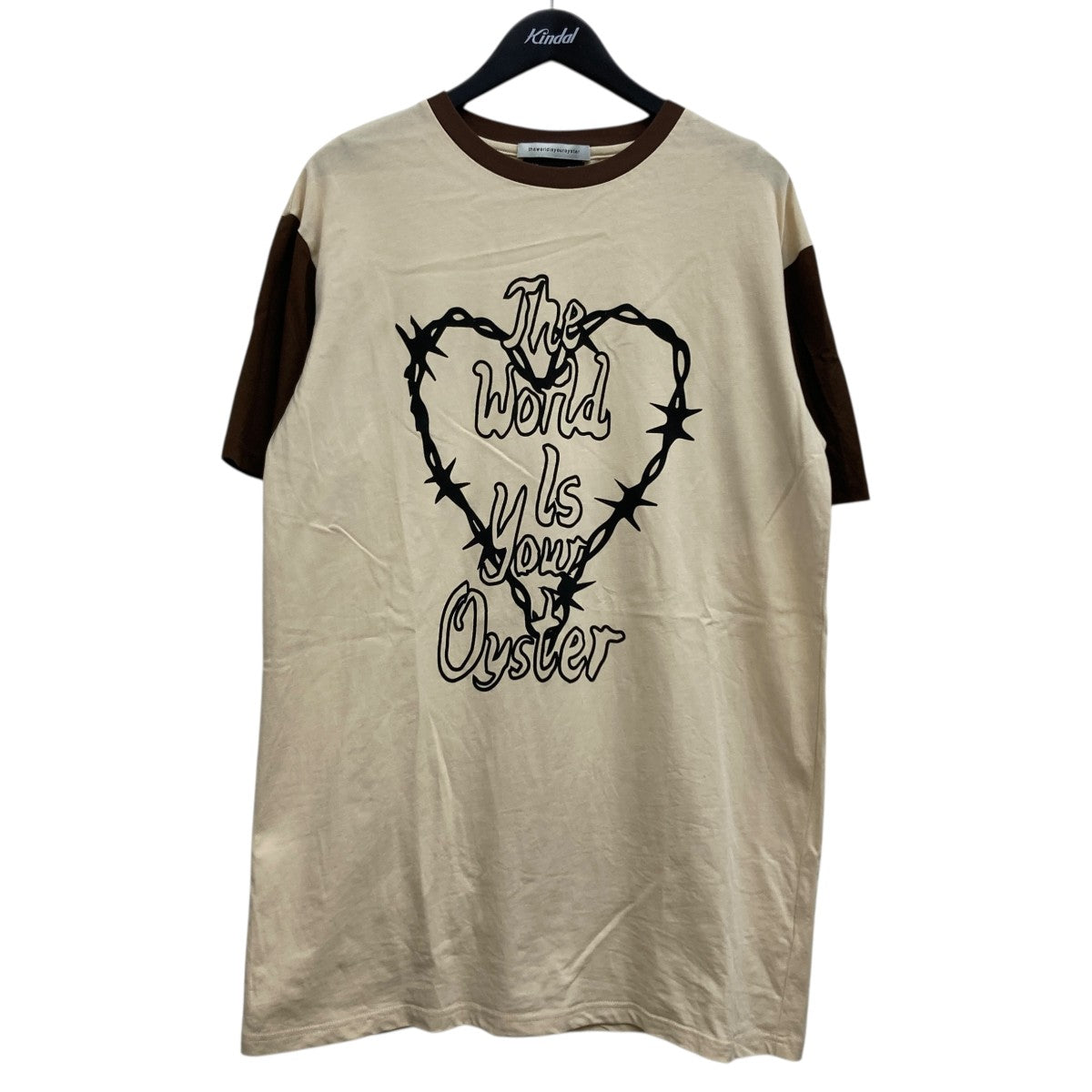 theworldisyouroyster プリントTシャツ 古着・中古-1枚目のアイテム画像