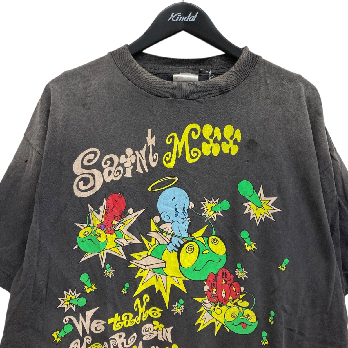 SAINT MICHAEL(セントマイケル) 25SS ヴィンテージ加工プリントT