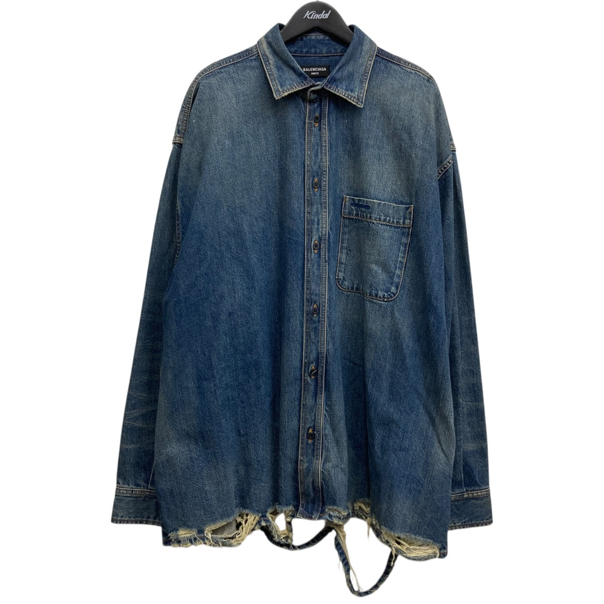 【関込・国内発送】BALENCIAGA インディゴデニム シャツ パーカ 楽天市場】【中古】BALENCIAGAデニムシャツ 600280 インディゴ
