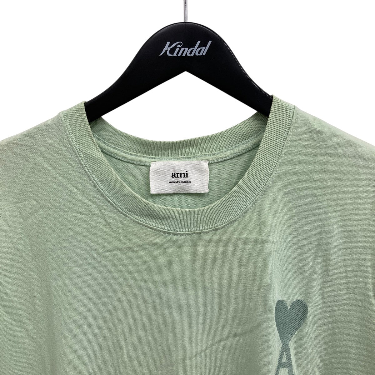 AMIPARIS(アミパリス) ハートロゴTシャツ ミントグリーン サイズ