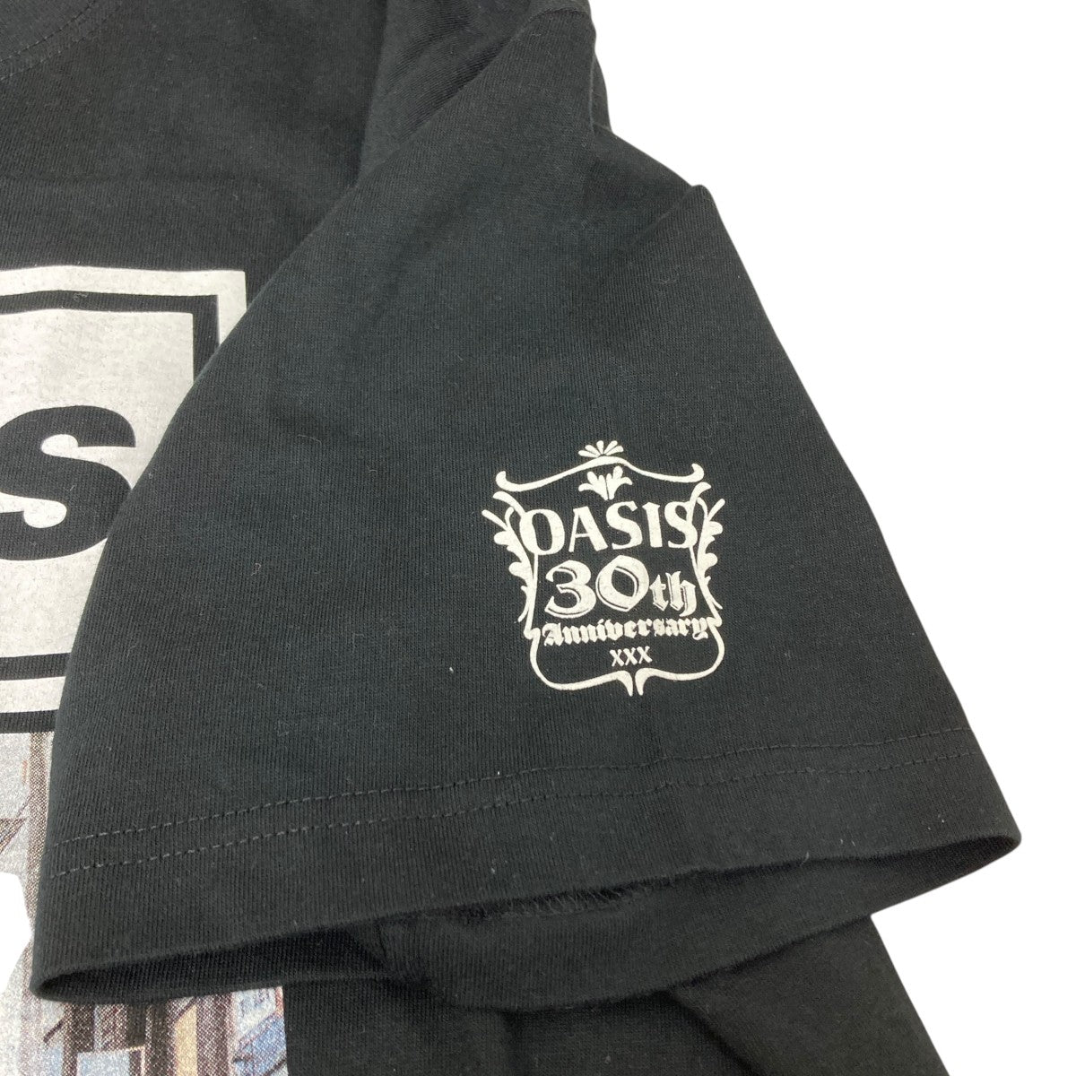 【タグ付・未使用】アダムエロぺ　oasis プリントTシャツ　ブラック　ＸＬ タグ付・未使用】アダムエロぺ oasis プリントTシャツ ブラック XL