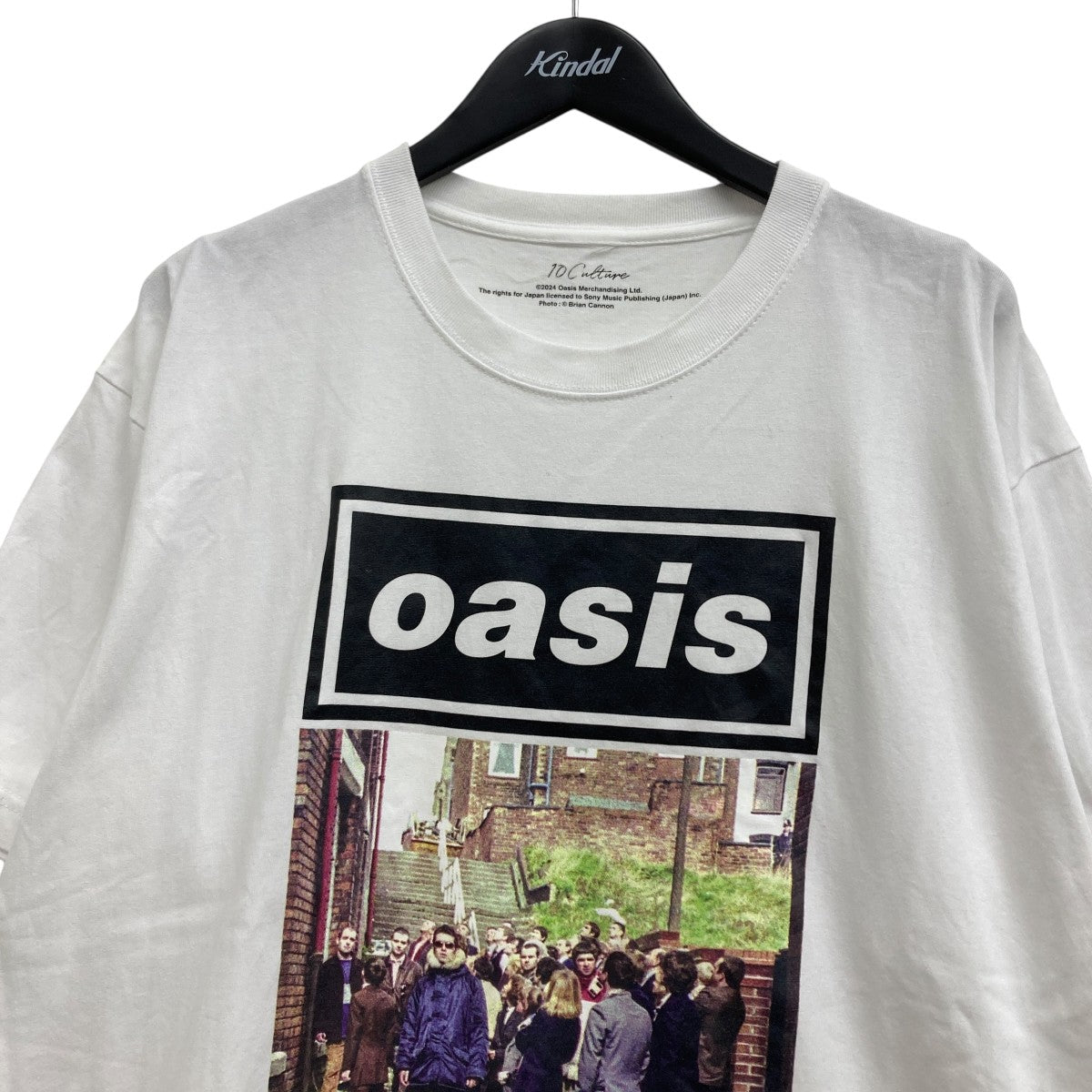 Adam et Rope×oasis プリントTシャツ ホワイト サイズ XL