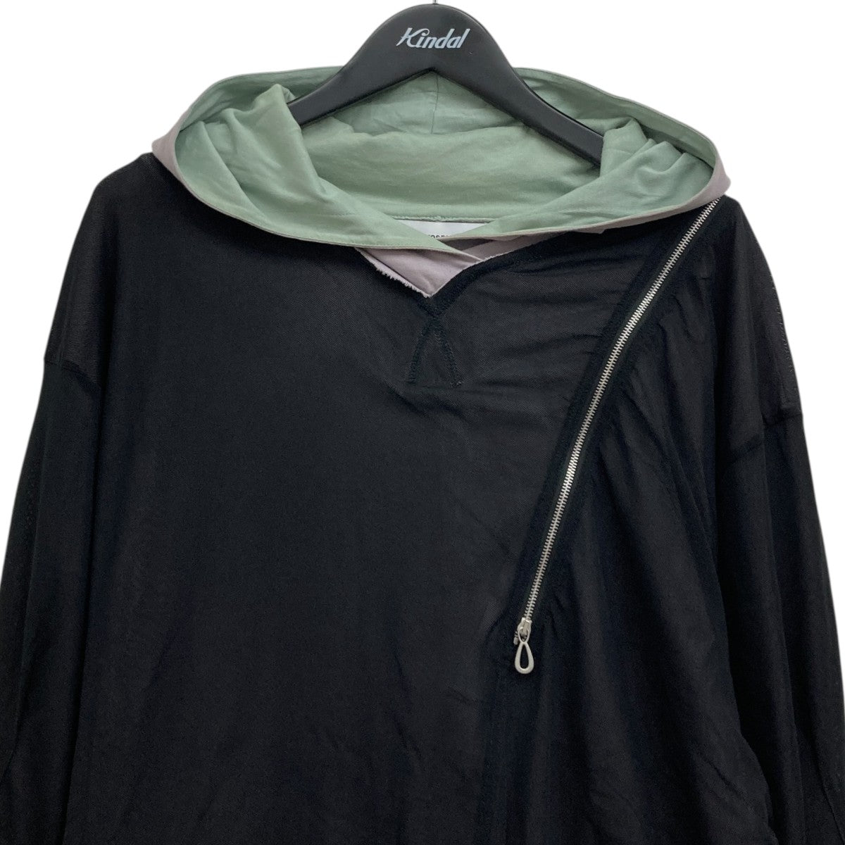 kiko kostadinov フード付きパーカー 黒紫 Heaven by Marc Jacobs×Kiko Kostadinov TIE HOODIE2WAYプリント