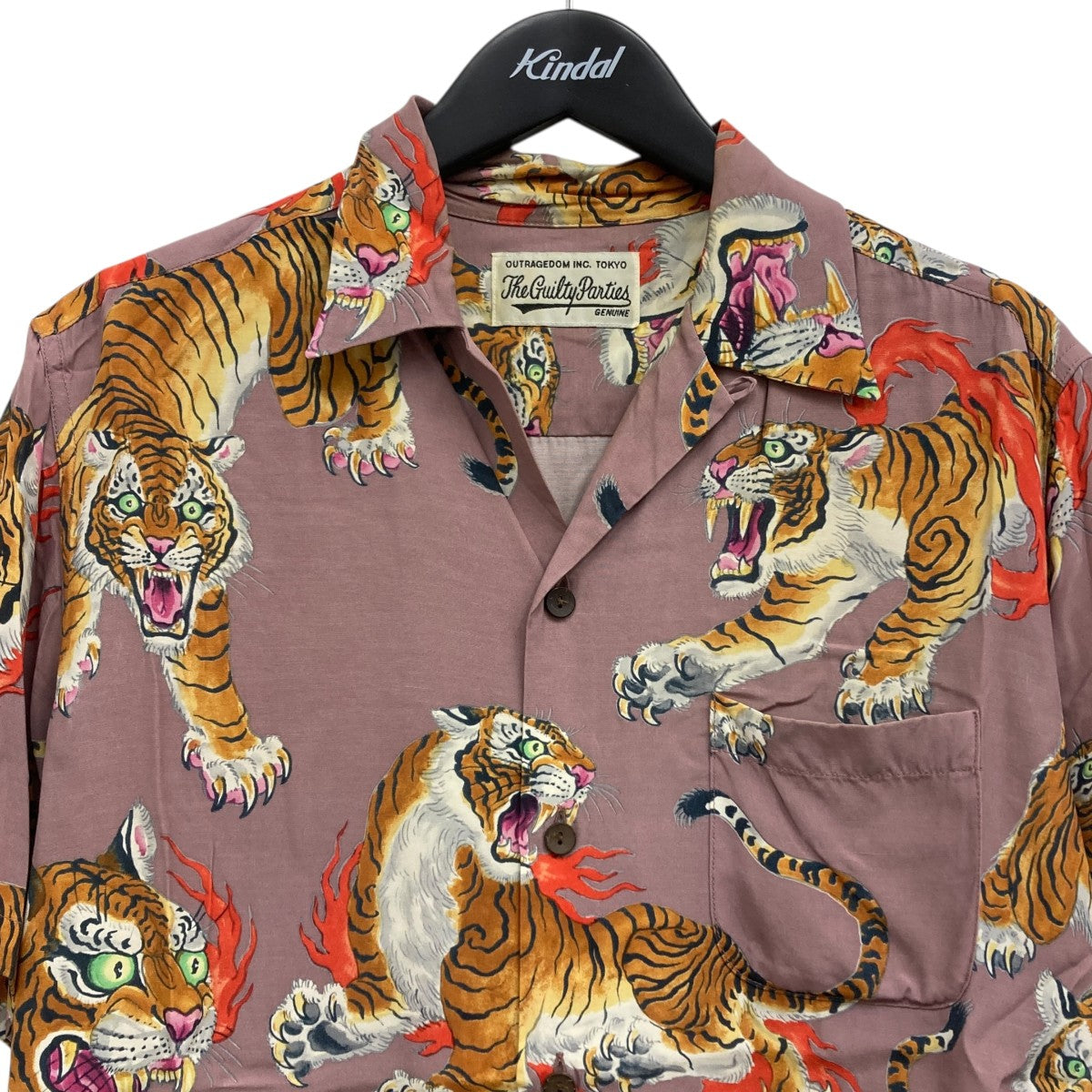 WACKO MARIA ワコマリアTEM LEHI アロハシャツ 虎　希少M WACKO MARIA (ワコマリア) 23SS TIM LEHI L/S 虎 アロハシャツ