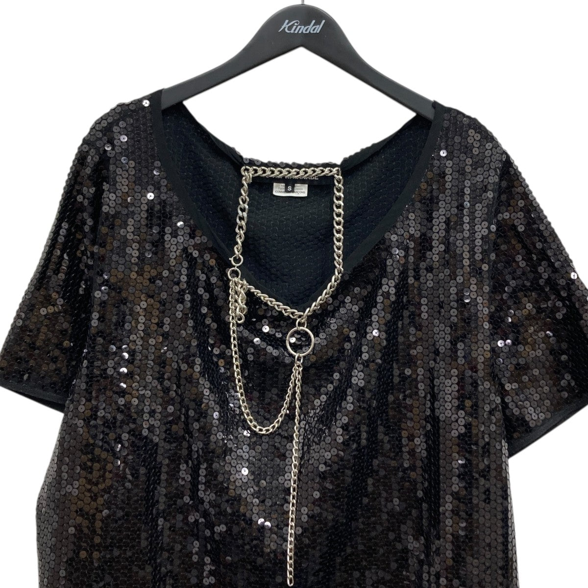 ねきず)最終セール中)junyawatanabe21s/sスパンコール JUNYA WATANABE(ジュンヤワタナベ) 24SS スパンコールブラウス