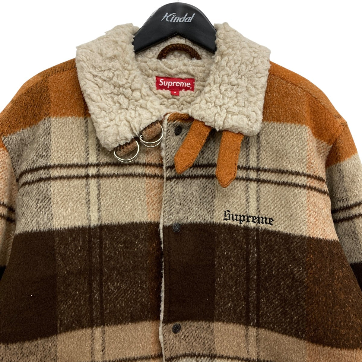Supreme(シュプリーム) 17AWPlaid Shearling Bomber Jacketブレイド