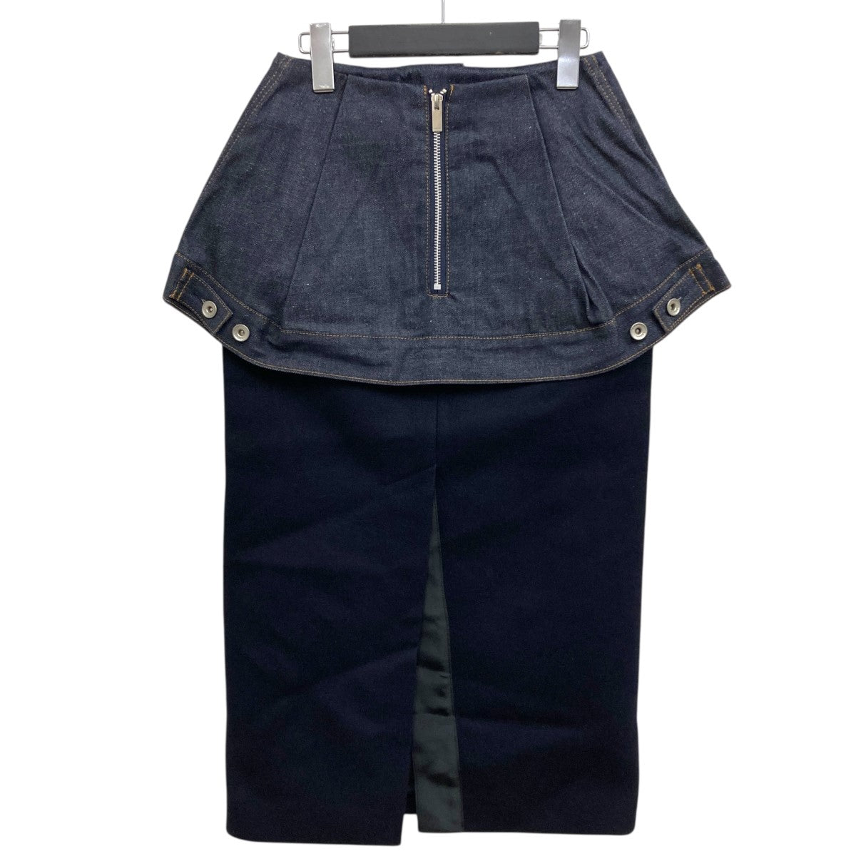 sacai(サカイ) ドッキングスカート 24-07524 ブラック×インディゴ