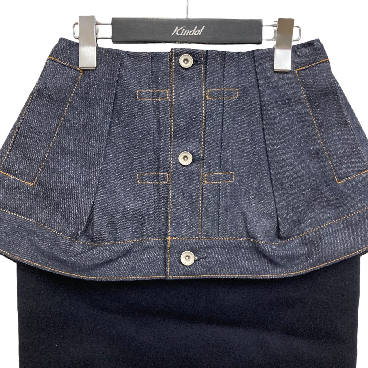 sacai(サカイ) ドッキングスカート 24-07524 ブラック×インディゴ