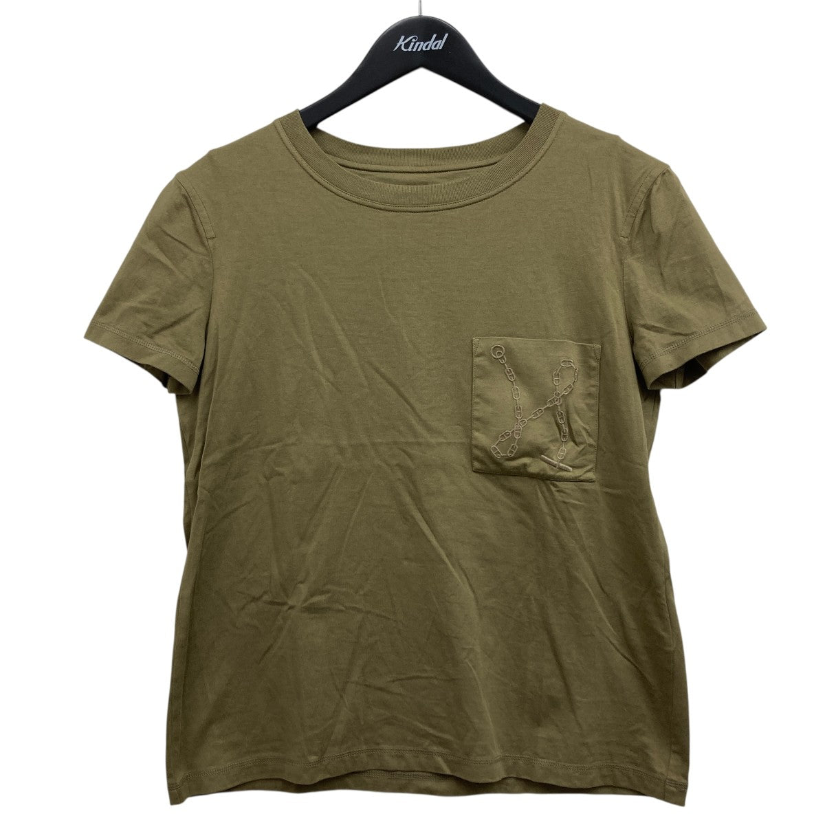 【値下げ】HERMES ポケットTシャツ カーキ サイズ：38 (渋谷神南店) HERMES(エルメス) ポケットTシャツ カーキ サイズ 38｜【公式