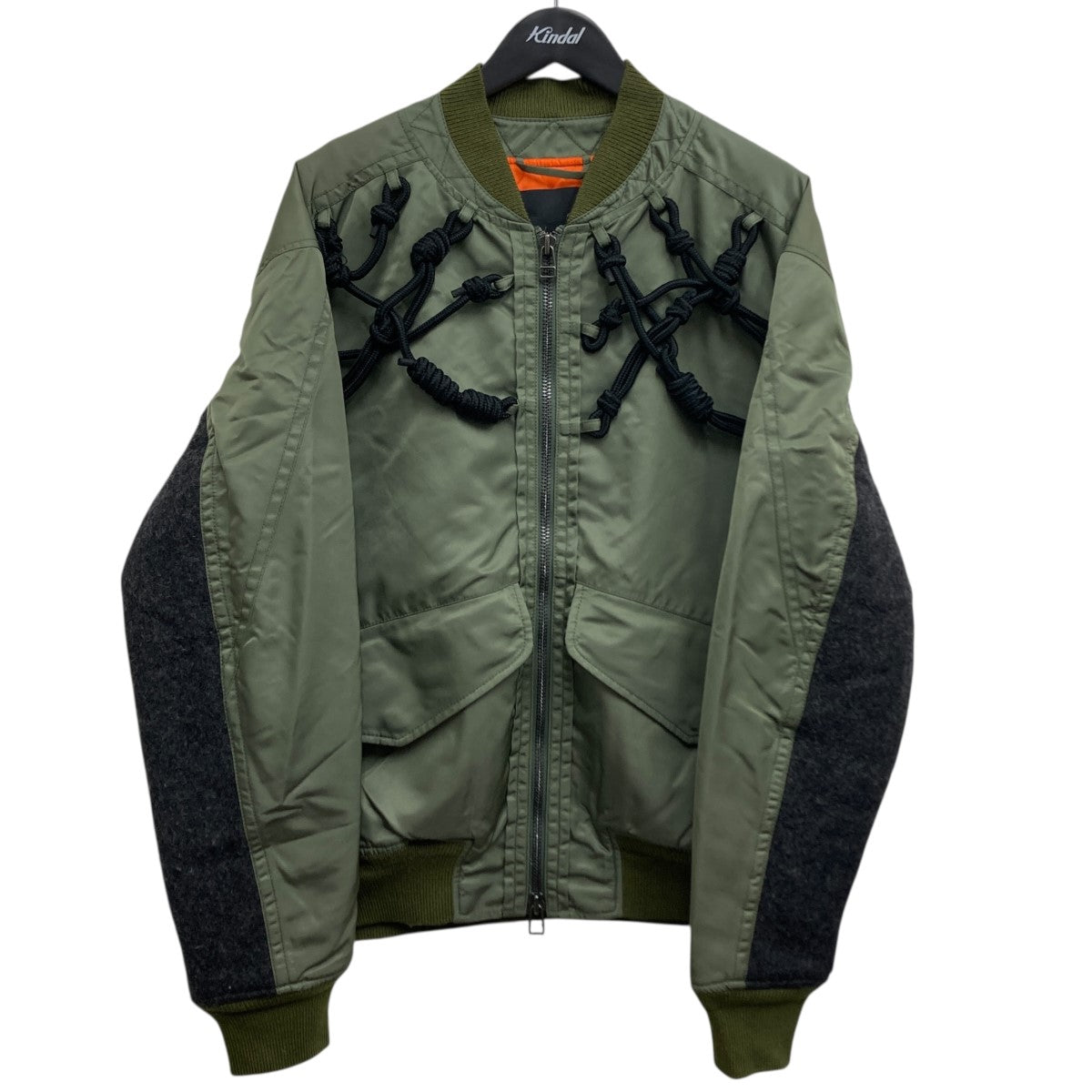 Knotted Harness Bomber Jacket MA-1ジャケット