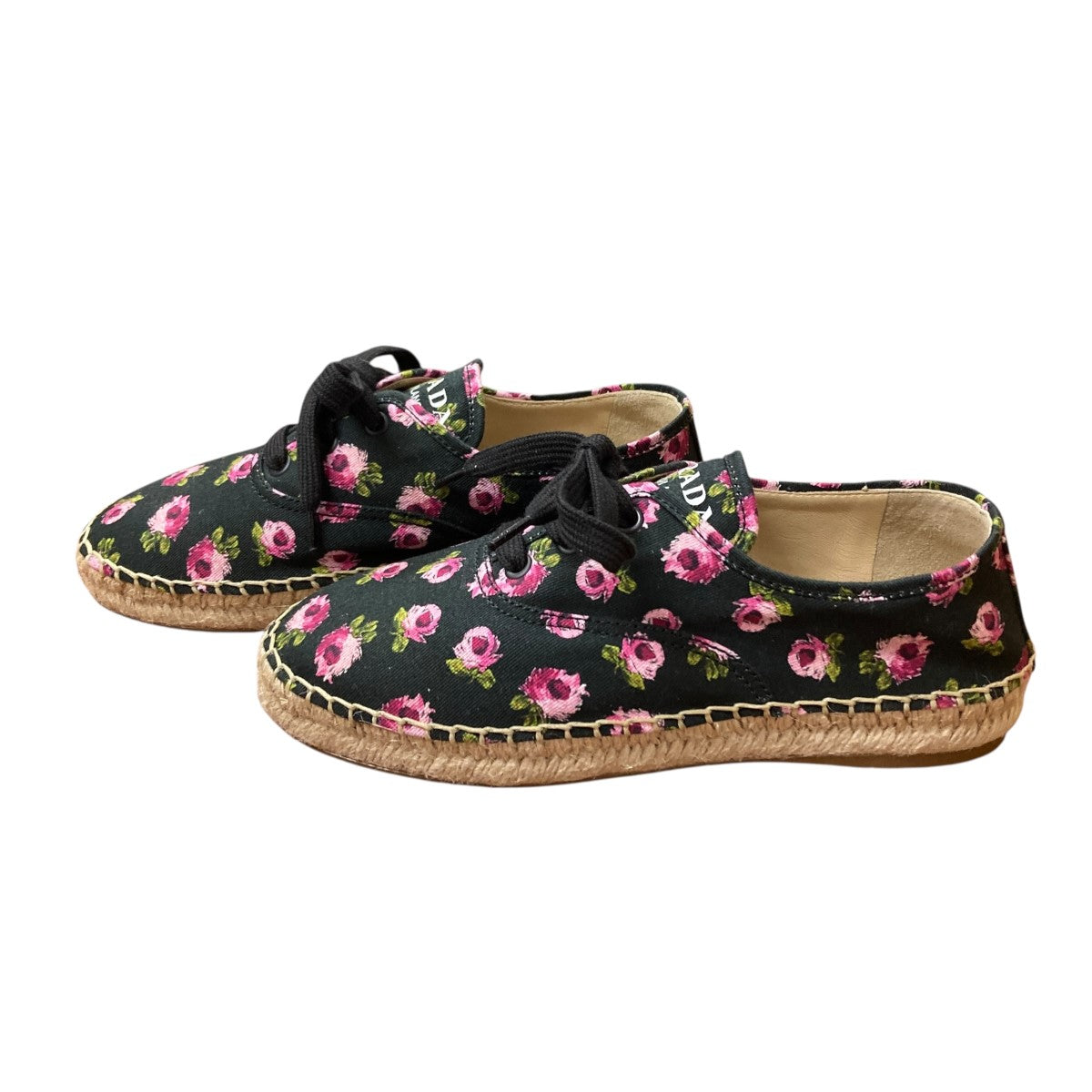 PRADA(プラダ) エスパドリーユシューズ 1E988L ピンク×ブラック