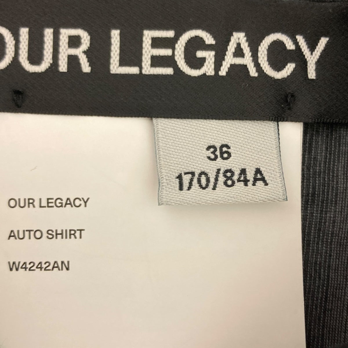 ourlegacyアワーレガシー 古着 トップス 透け シースルー ユニセックス ourlegacyアワーレガシー 古着 トップス 透け シースルー ユニ