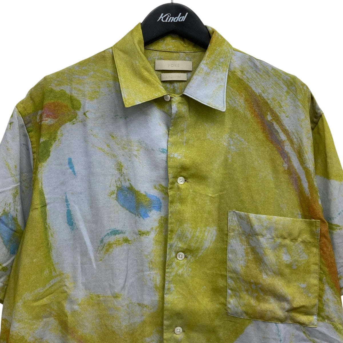 FLOWER PRINTED OPEN COLLAR SHIRT　オープンカラーシャツ