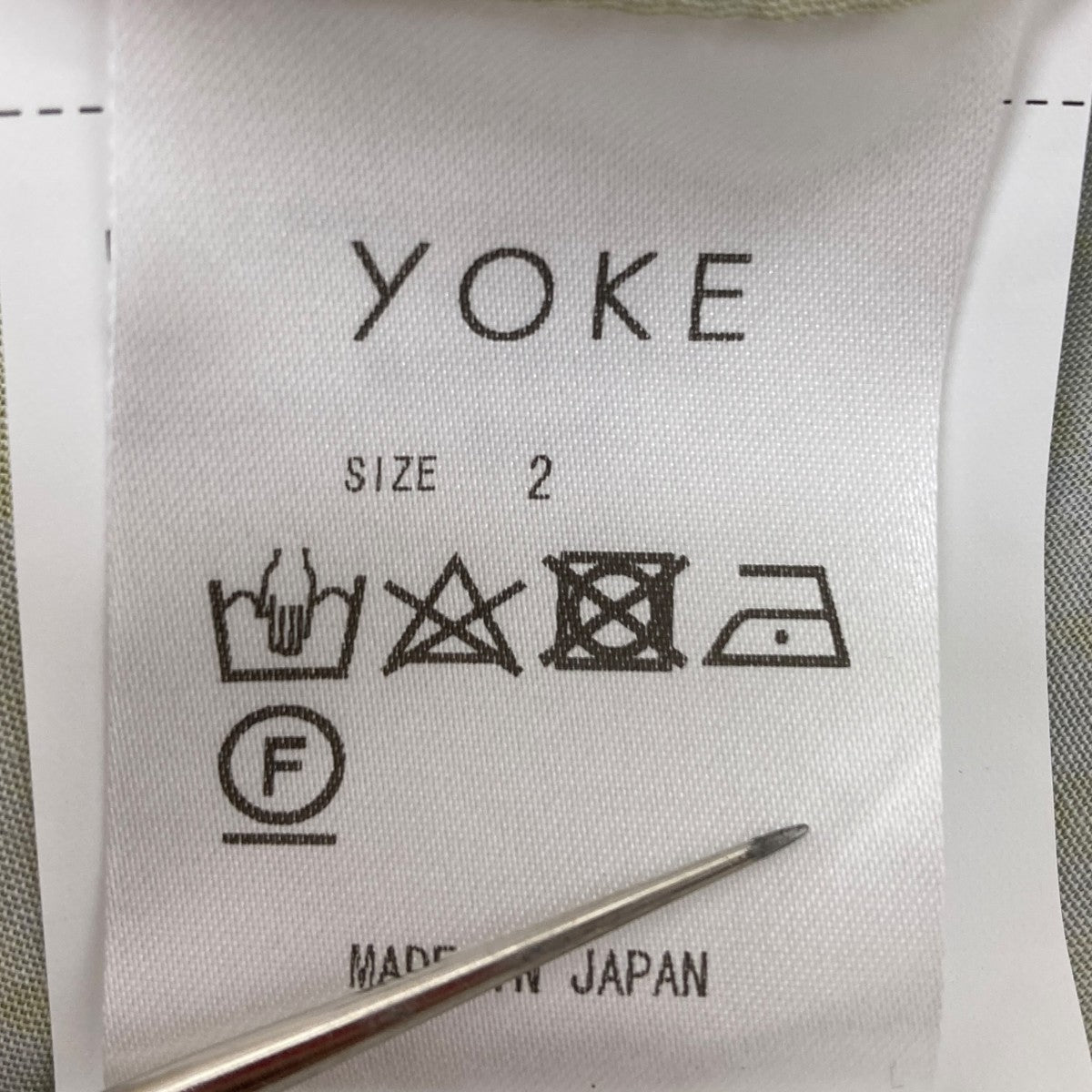 YOKE 21SS オープンカラー チェックシャツ Mサイズ 日本製 YOKE 21SS オープンカラー チェックシャツ Mサイズ 日本製
