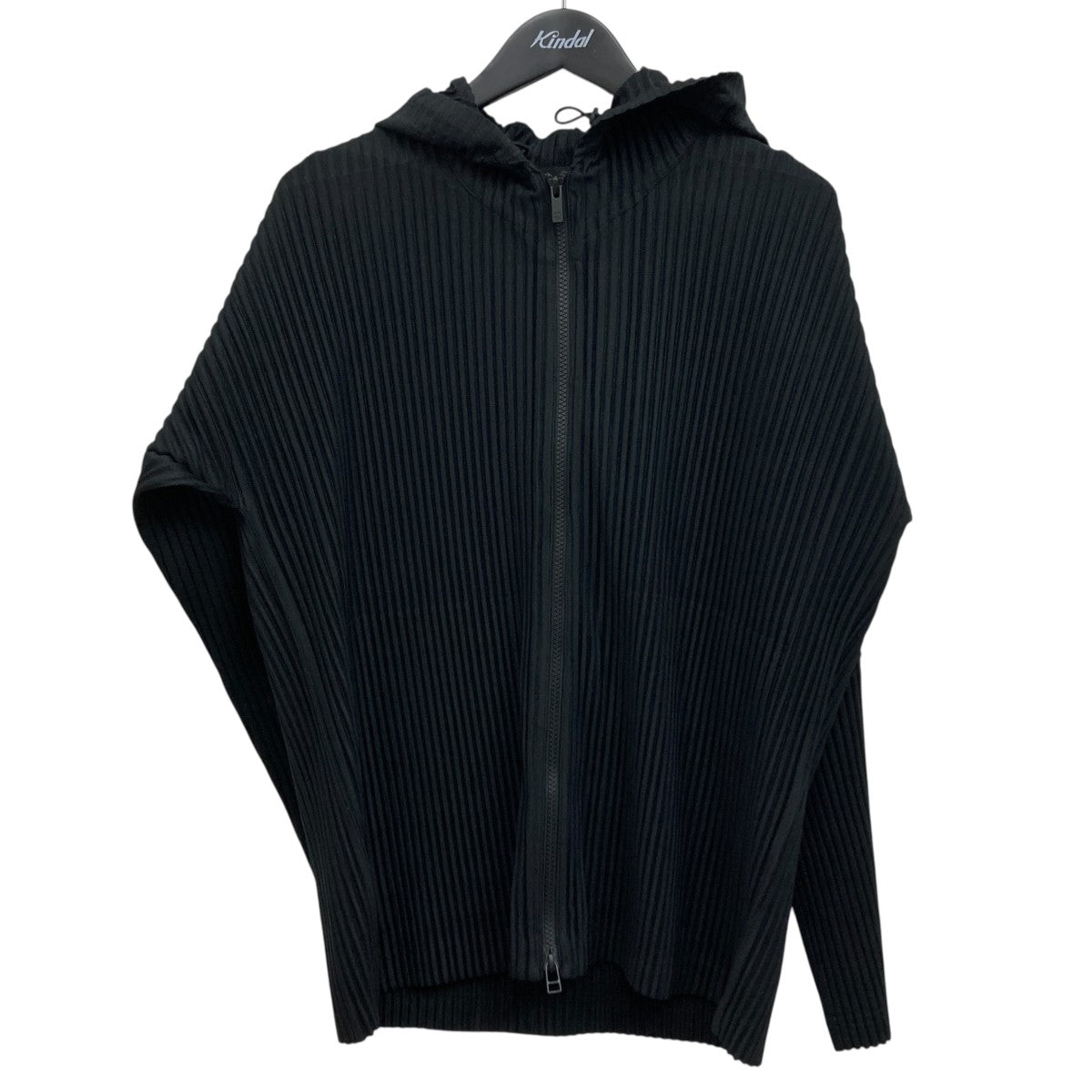 オムプリッセ HOMME PLISSE プリーツ パーカー ブラック 2 中古・古着通販】HOMME PLISSE ISSEY MIYAKE プリーツパーカー