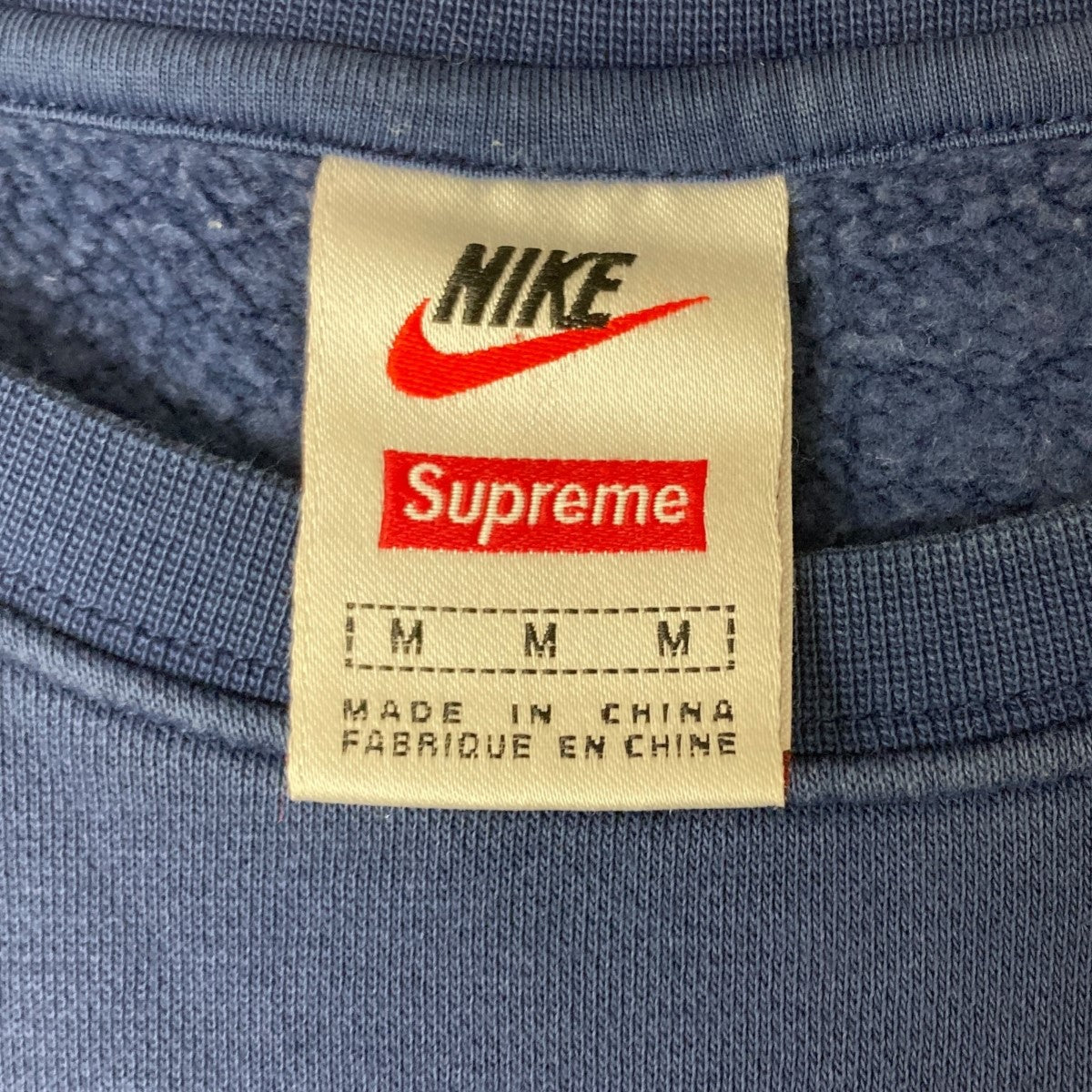 NIKE×Supreme クルーネックスウェット ネイビー サイズ M