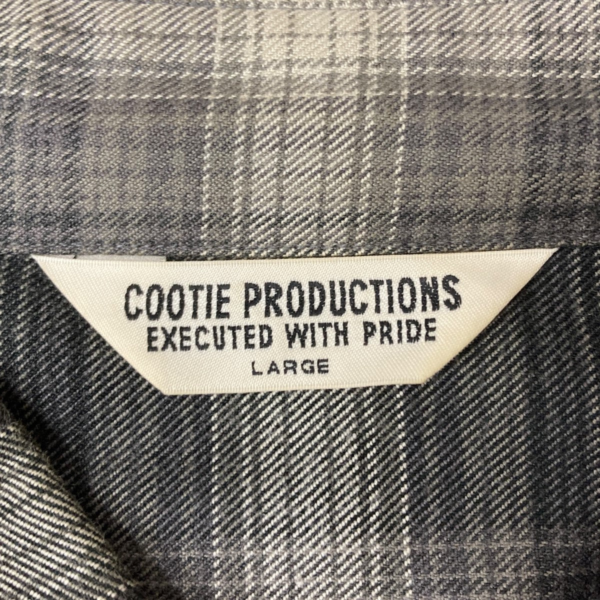 COOTIE PRODUCTIONS チェックシャツ M COOTIE PRODUCTIONS(クーティープロダクションズ) オンブレ