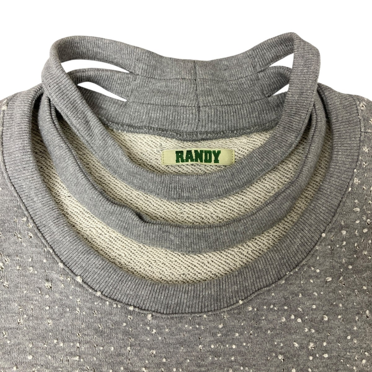 24AW RANDY LAY ニードルパンチ加工 レイ スウェット トレーナー 24AW RANDY LAY ニードルパンチ加工 レイ スウェット トレーナー