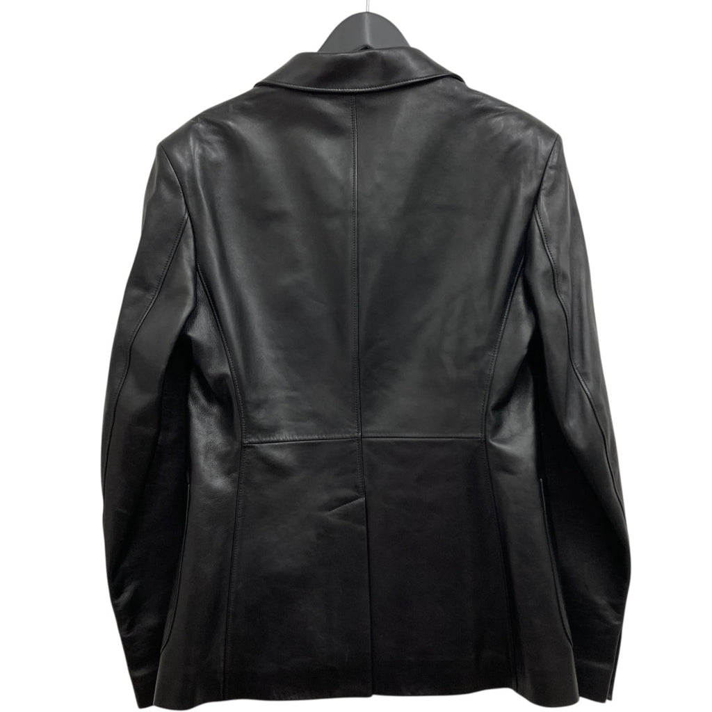 VERSACE(ヴェルサーチ) レザーテーラードジャケット 1004511 ブラック 