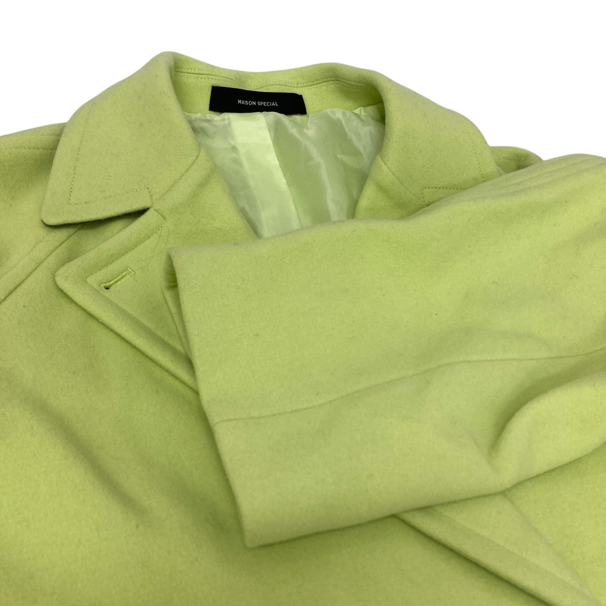 MAISON SPECIAL(メゾンスペシャル) Gun Club Plaid Long Coat ロング