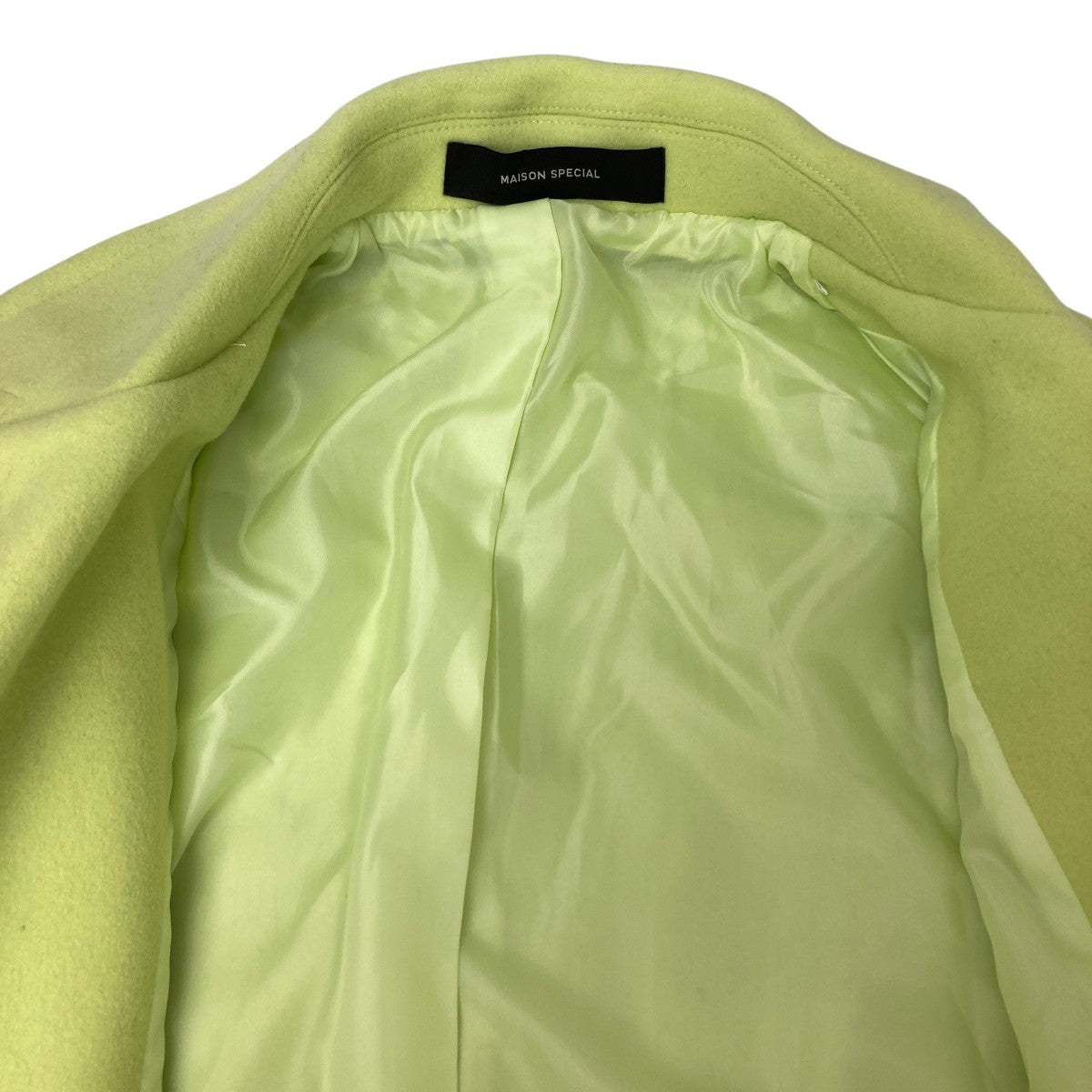 MAISON SPECIAL(メゾンスペシャル) Gun Club Plaid Long Coat ロング