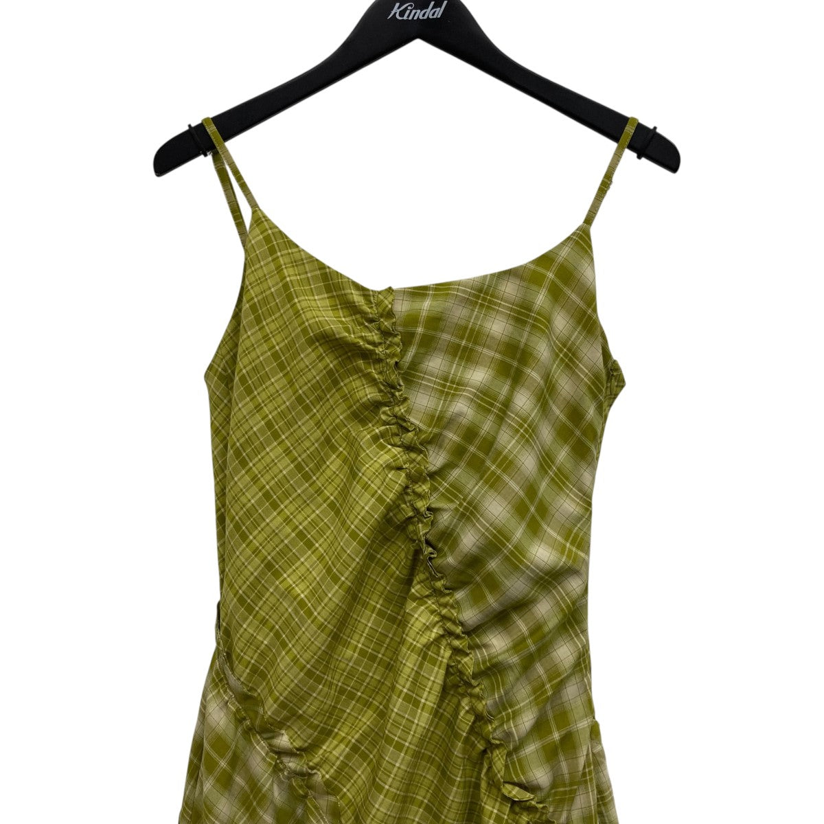 maisonspecial メゾンスペシャル チェック柄 ノースリーブワンピース MAISON SPECIAL ワンピース See-through Plaid Layered Dress