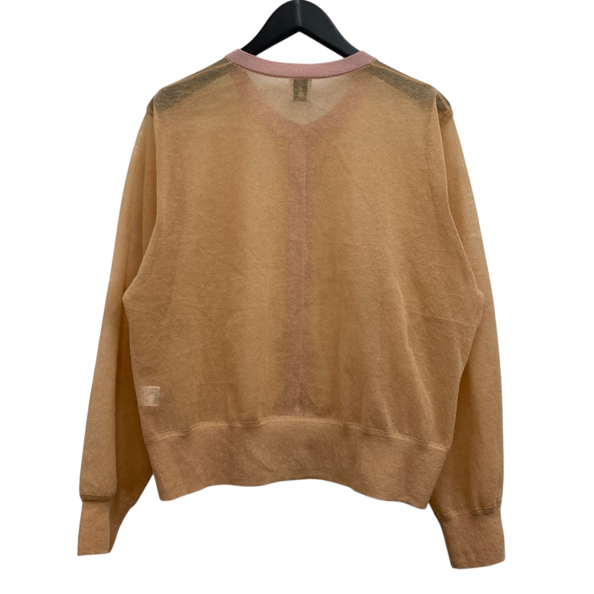 6（ロク）の「＜6(ROKU)＞SHEER COLOR RIB CARDIGAN