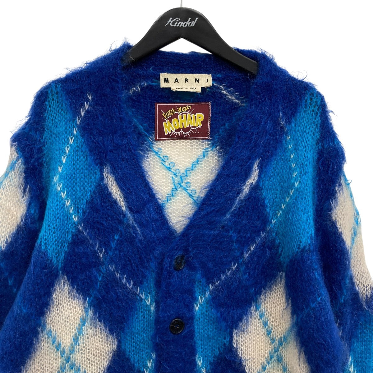 MARNI(マルニ) ICONIC MOHAIR ARGYLE SWEATER モヘアカーディガン