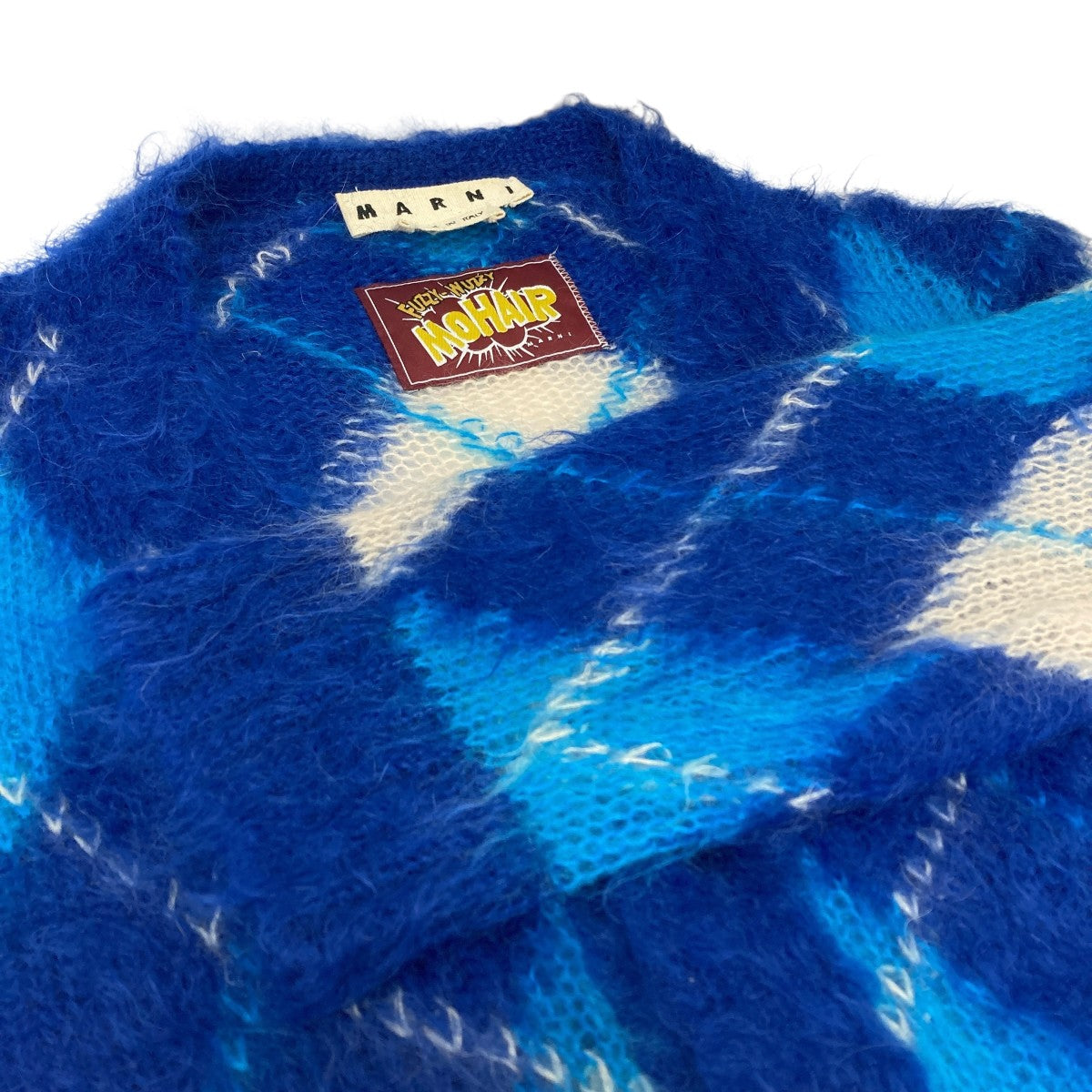 MARNI(マルニ) ICONIC MOHAIR ARGYLE SWEATER モヘアカーディガン