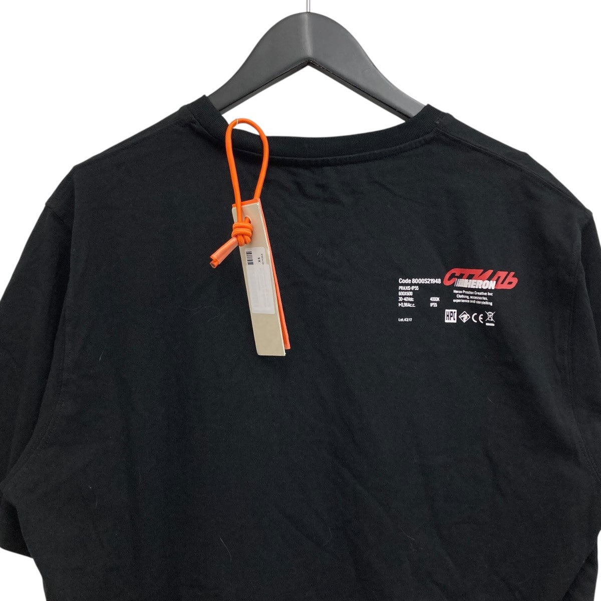 HERON PRESTON 半袖モックネックシャツ ブラック Sサイズ shirt with mock neck Heron Preston - SchaferandweinerShops