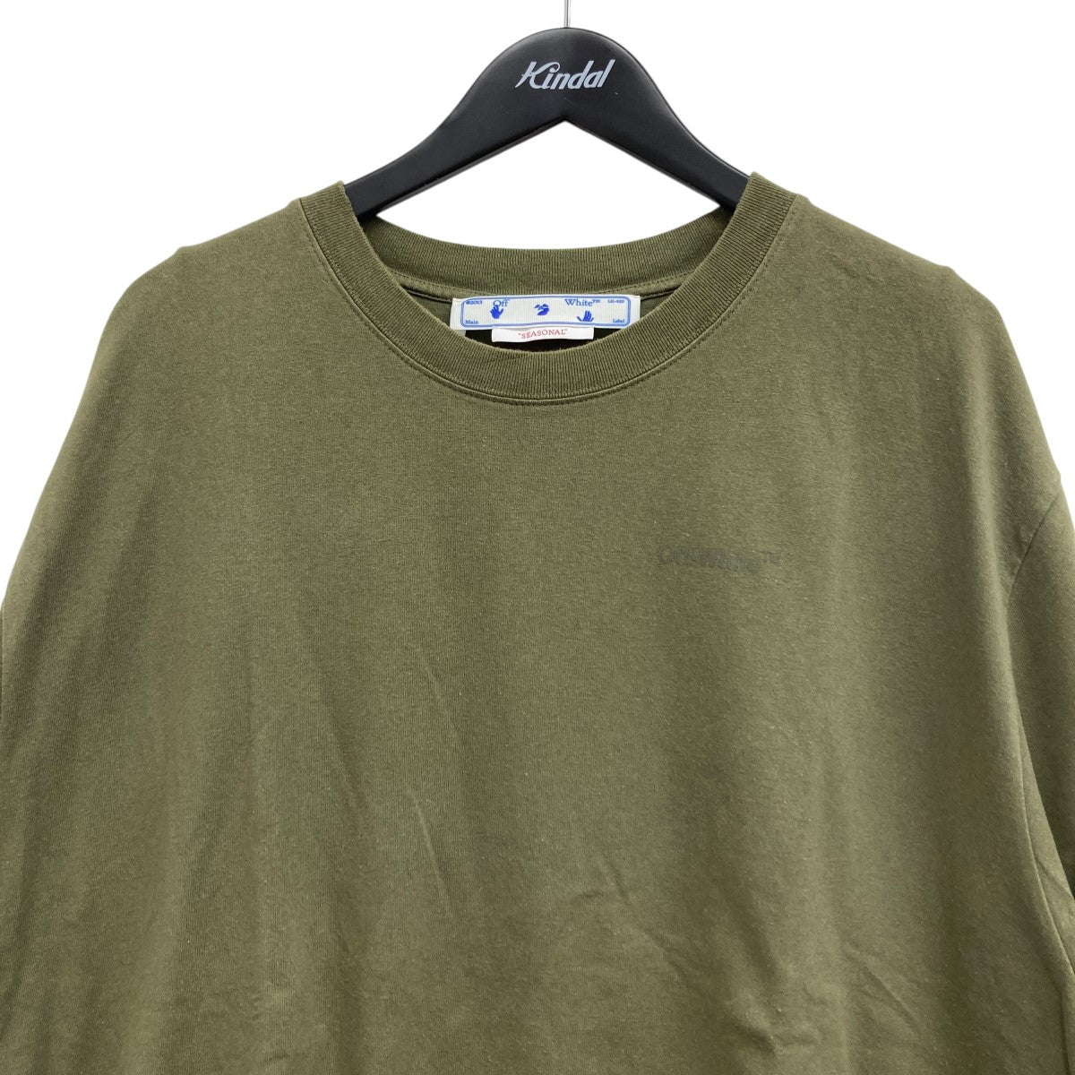 OFFWHITE バイアスロゴTシャツ 古着・中古-3枚目のアイテム画像