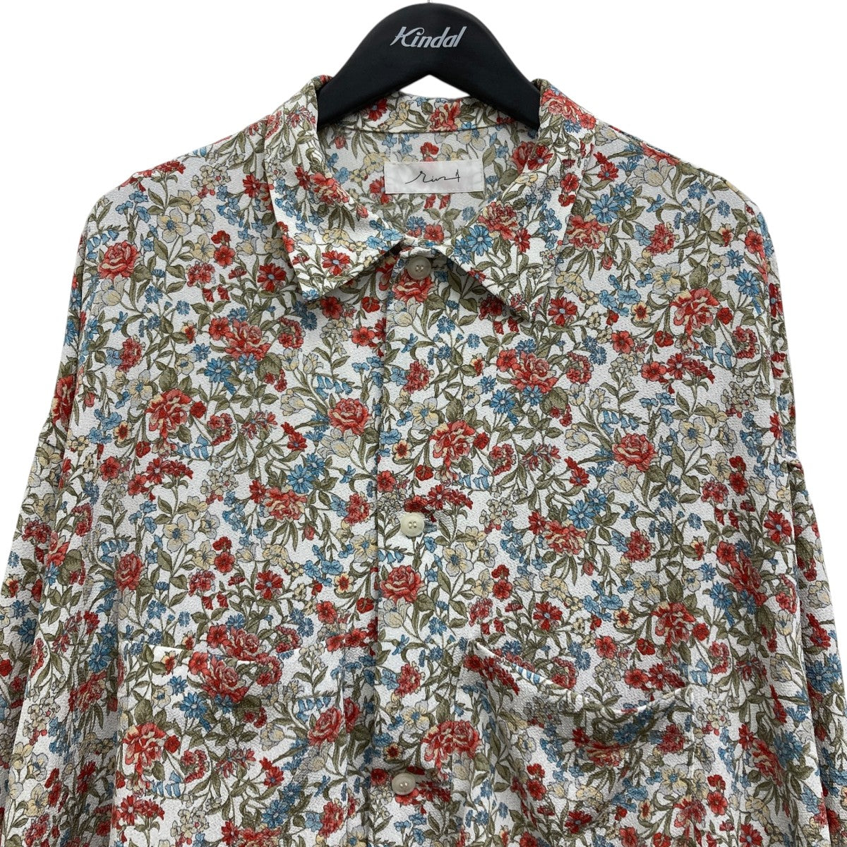 rin onffo GARA SHIRT花柄シャツ 古着・中古-3枚目のアイテム画像