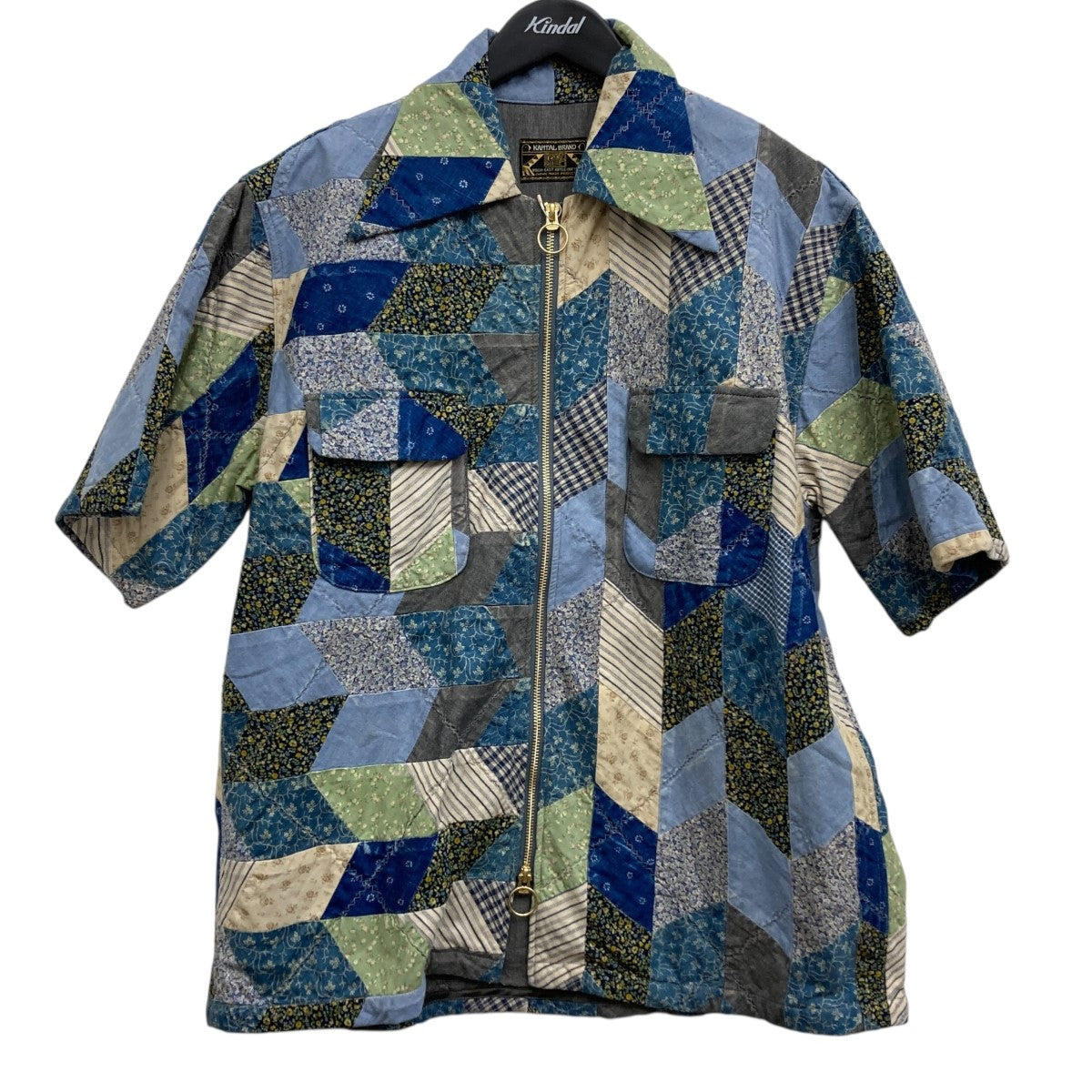 KAPITAL 半袖 リネン ジャケット キャピタル KAPITAL(キャピタル) 半袖 パッチワーク シャツ K2404SS143
