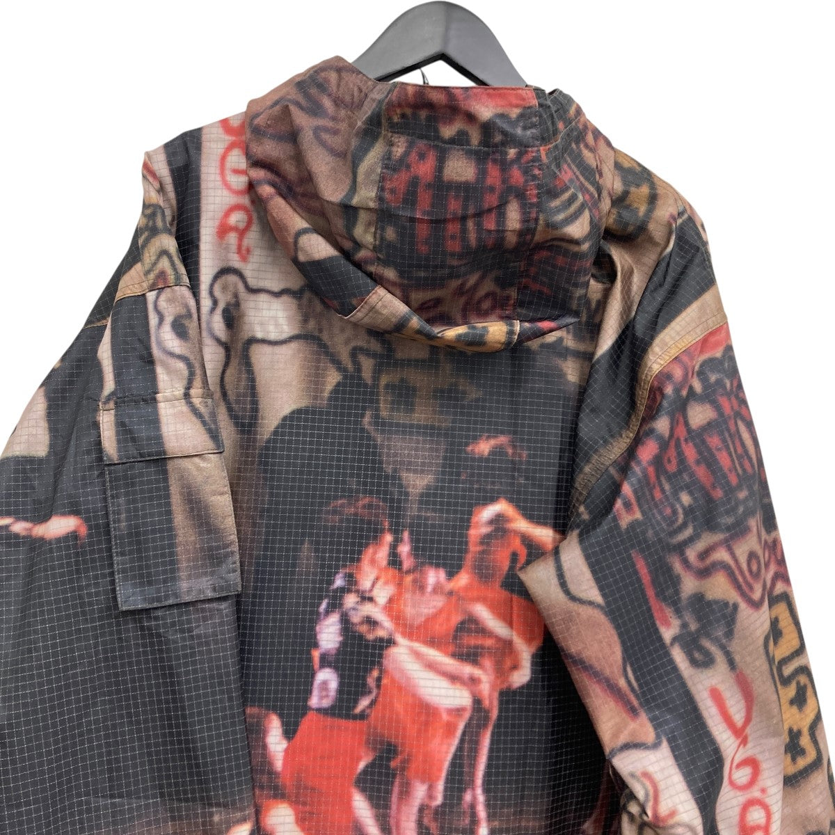 Supreme(シュプリーム) 総柄アノラックパーカー ブラック サイズ