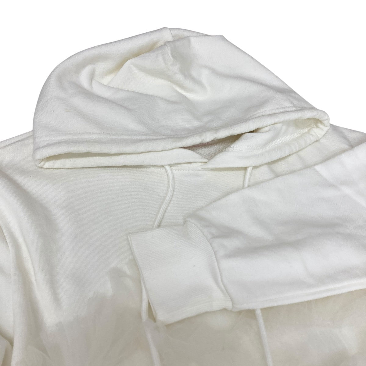 VIVIANO(ヴィヴィアーノ) GATHERED TULLE HOODIE チュールドッキング