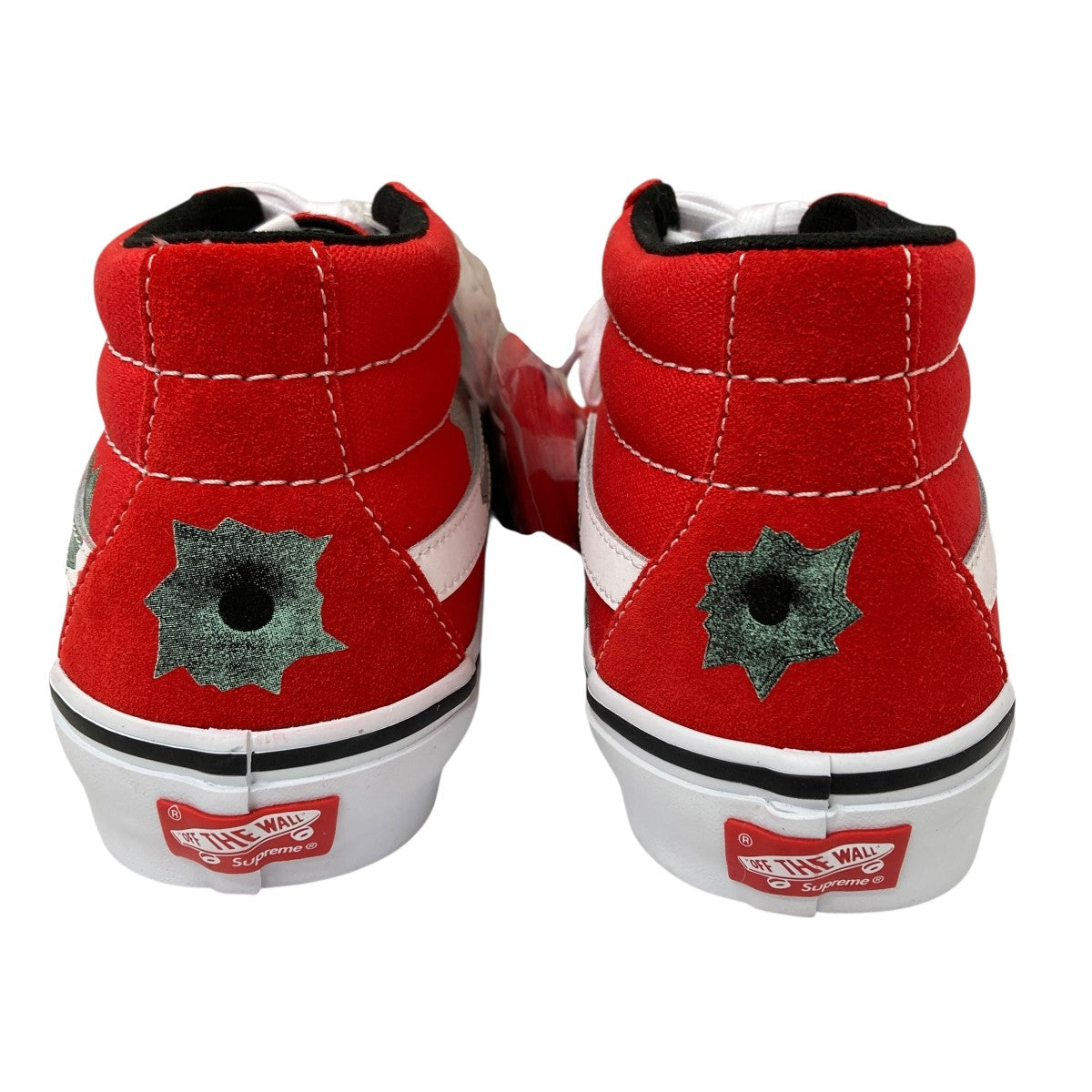 Supreme×VANS×Nate Lowman ミッドカットスニーカー レッド