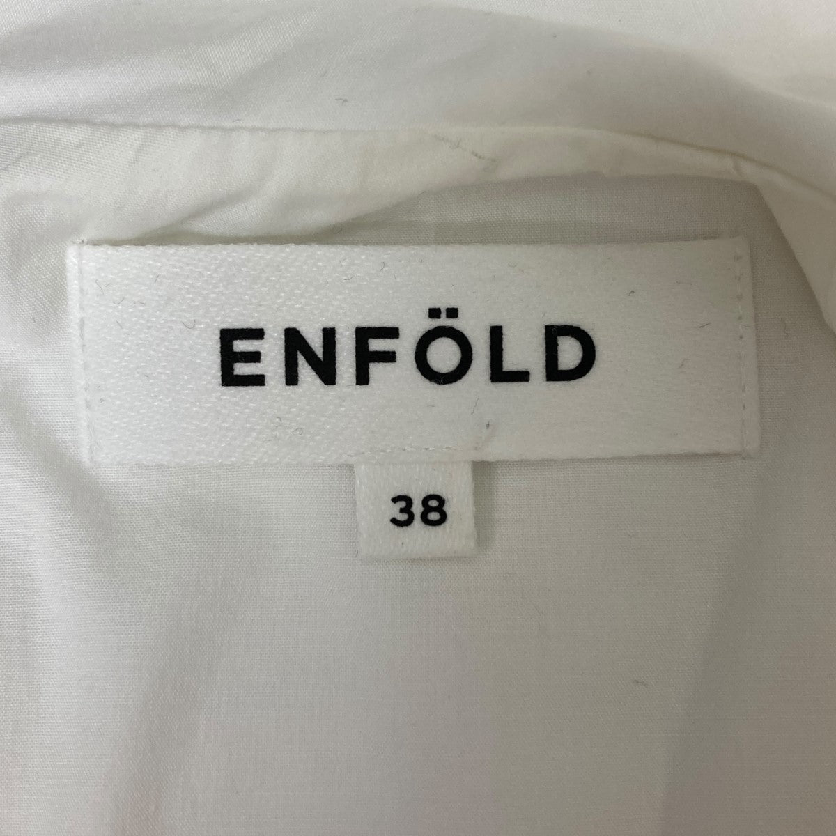 ENFOLD(エンフォルド) シャツワンピース ホワイト サイズ 38