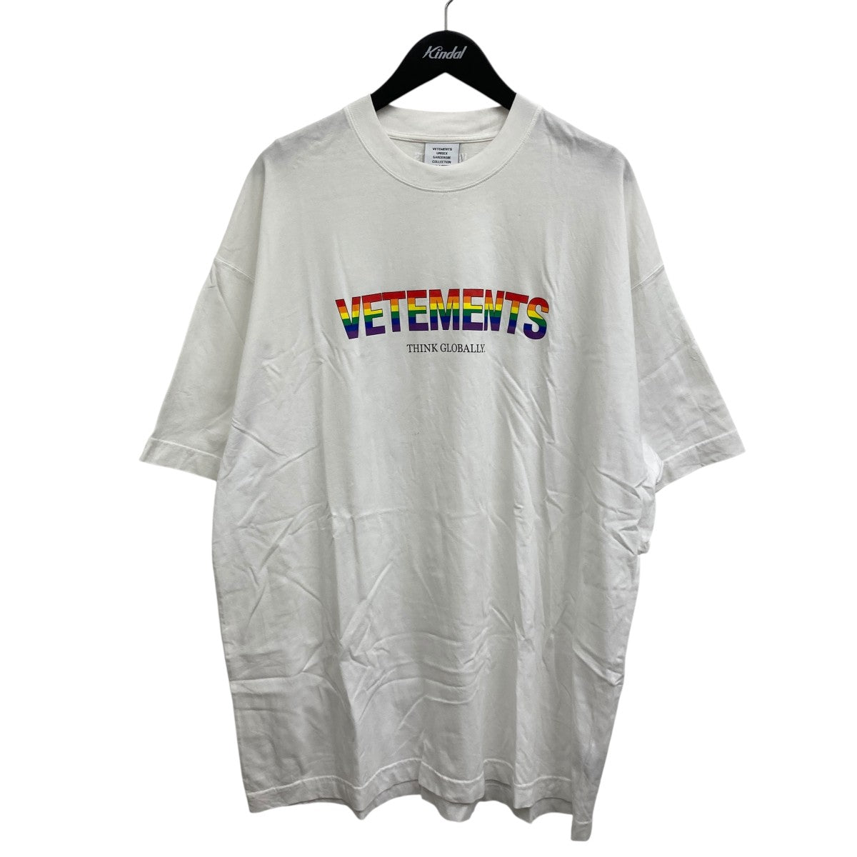 ☆VETEMENTS☆ヴェトモン☆ロゴ限定Tシャツ VETEMENTS(ヴェトモン) フロントロゴTシャツ ブラック サイズ M