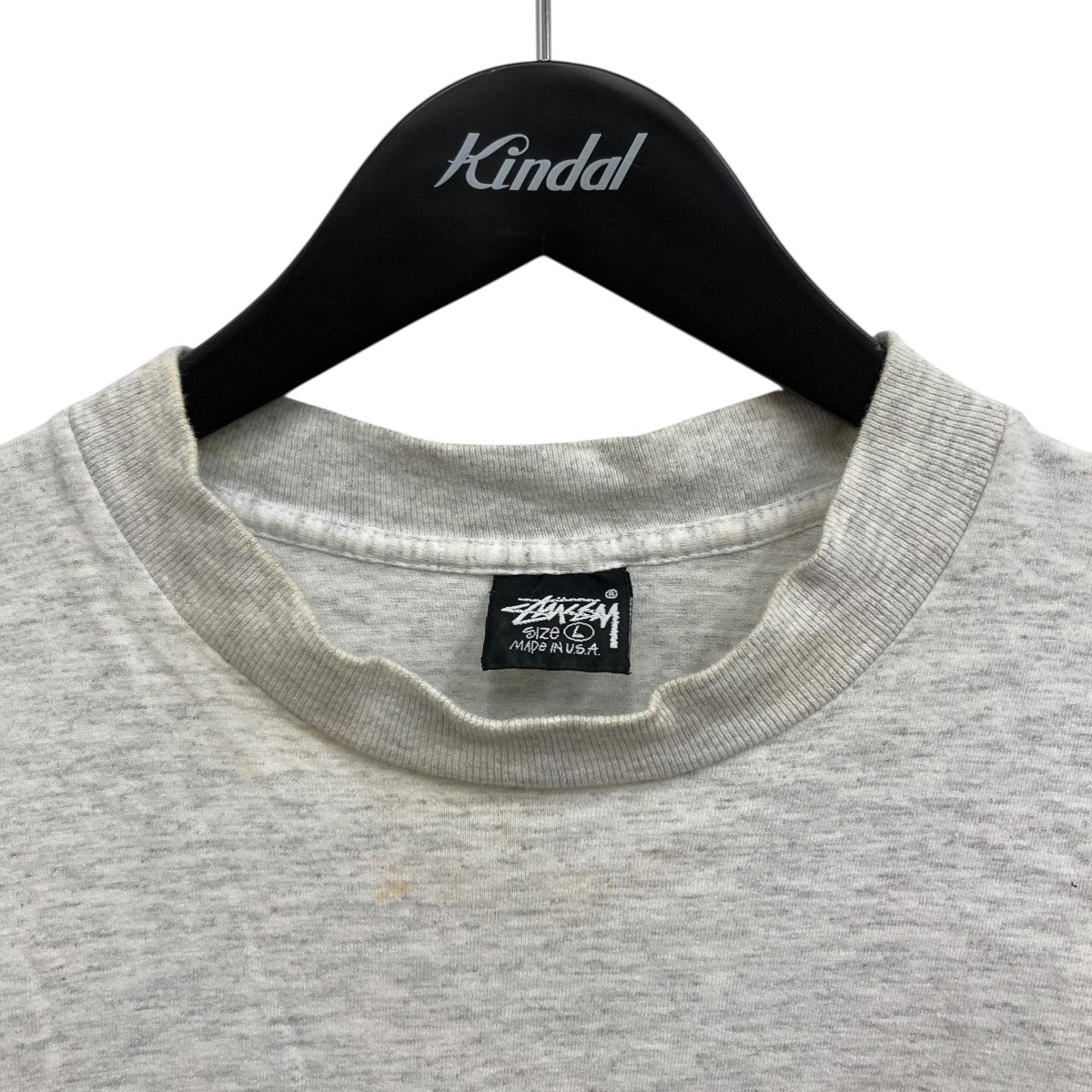 stüssy グレー 長袖カットソー L 美品】ステューシー STUSSY サーマルニット カットソー 長袖