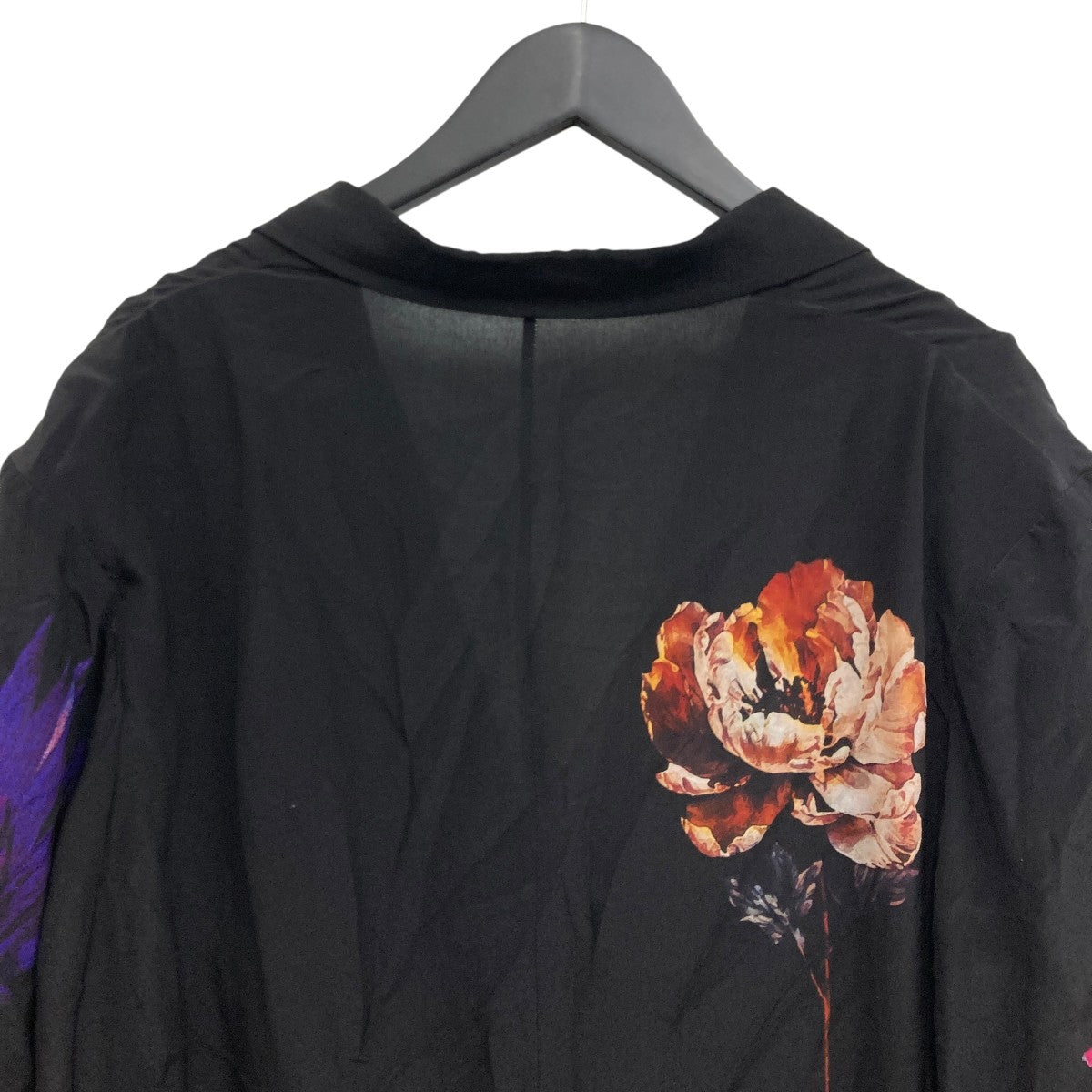 EQUIPMENT フラワープリント シルクシャツジャケット Yohji Yamamoto pour homme(ヨウジヤマモトプールオム) フラワー