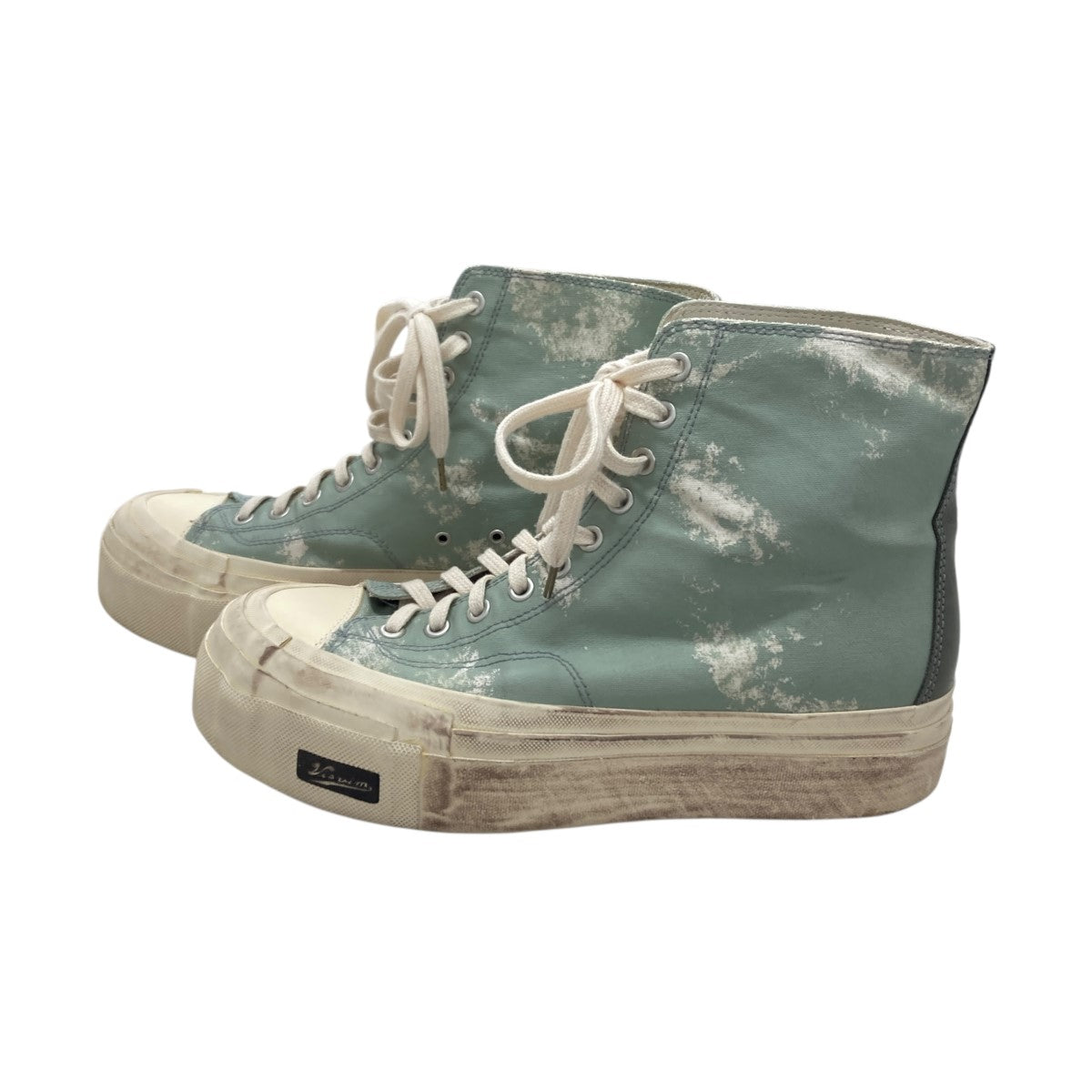 VISVIM SKAGWAY HI G．PATTEN ユーズド加工厚底ハイカットスニーカー 古着・中古-4枚目のアイテム画像