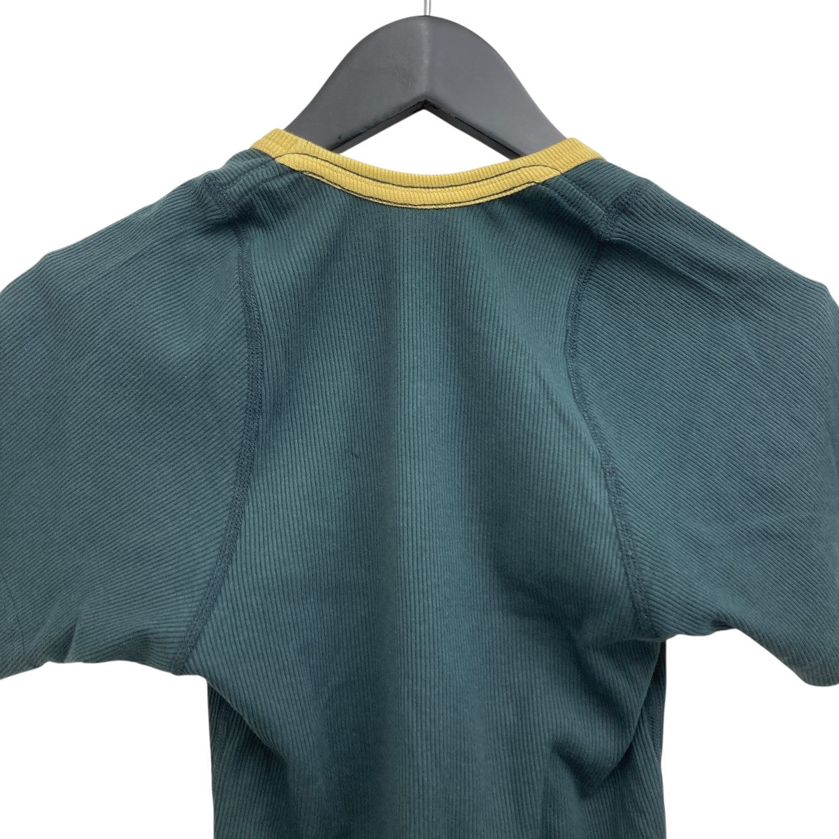オーバーニース×スーパーエーマーケット OVERNEATH×SUPER A MARKET リブTシャツ グリーン サイズ：S OVERNEATH×SUPER A MARKET リブTシャツ RibTee027Tex グリーン