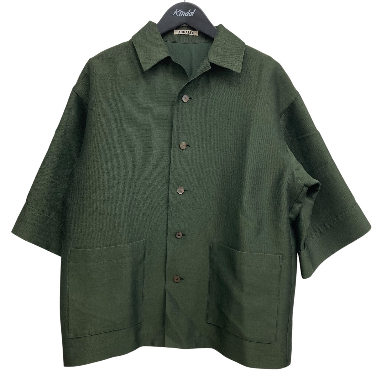 21ss AURALEE カバーオール ブラウン サイズ5 A21SB01CK AURALEE オーラリー A21SB01CK COTTON LINEN LENO BLOUSON