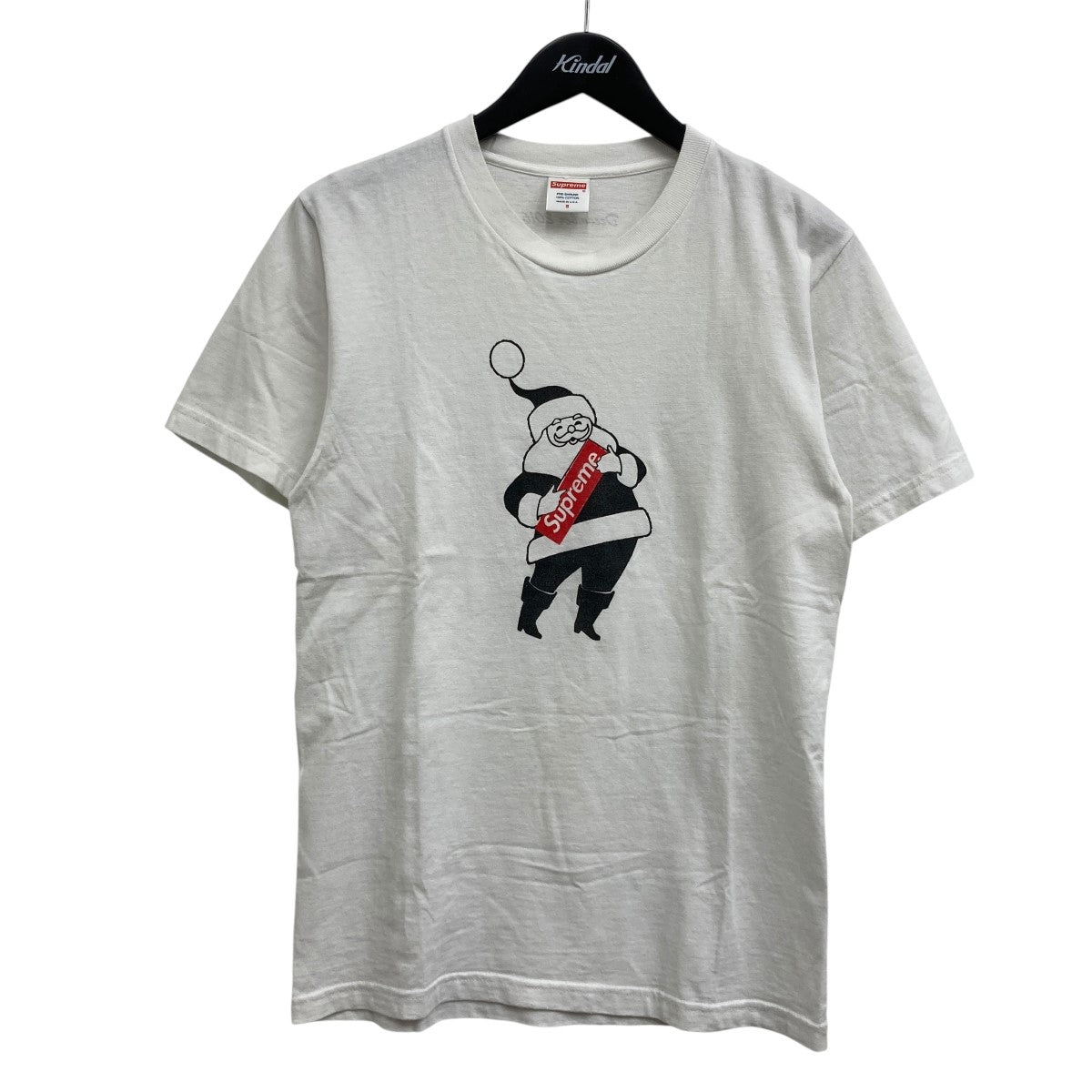 Supreme ホワイト Tシャツ Lサイズ Supreme White Cotton Logo Printed Crew Neck Long Sleeve T