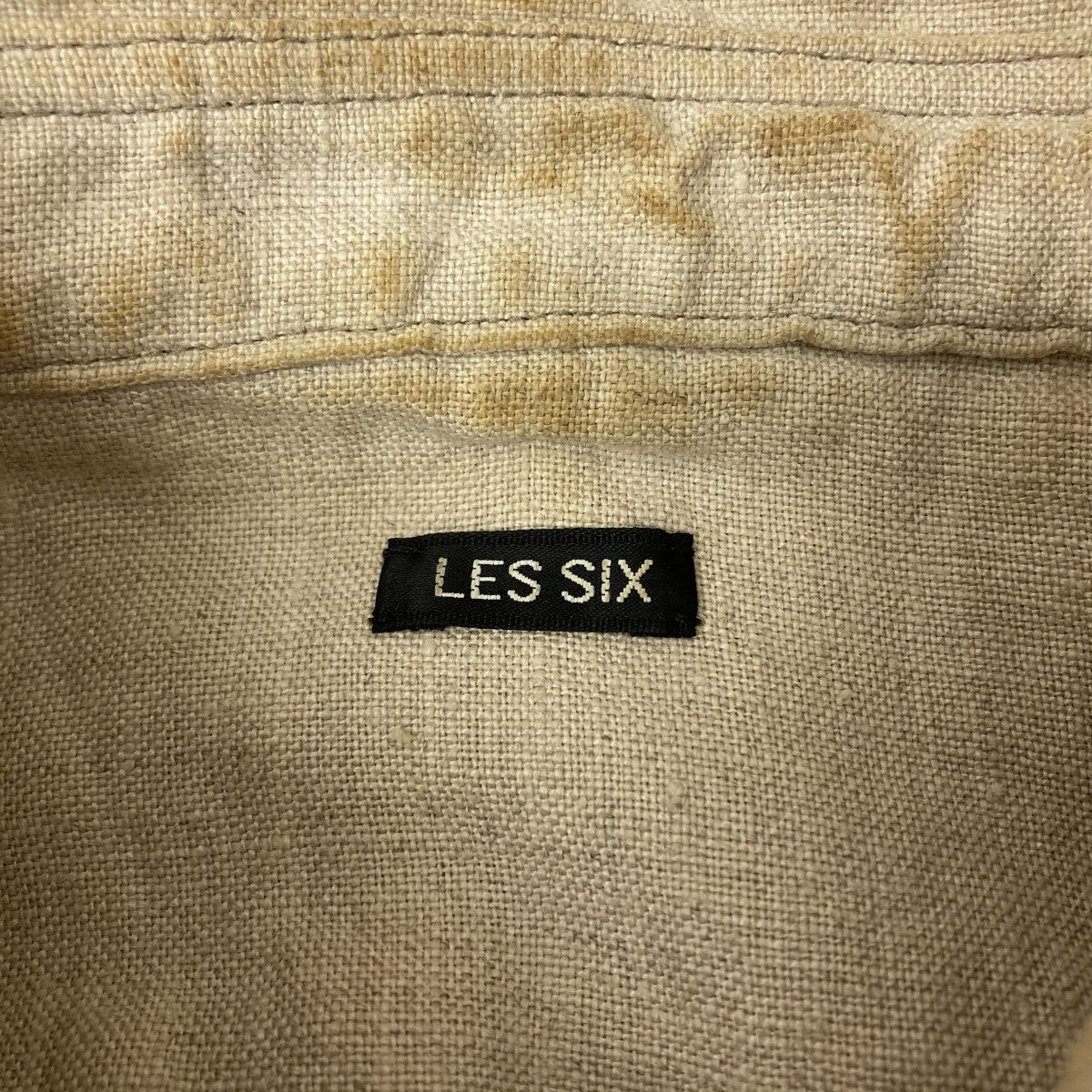 いち LES SIX megashirts レシス LES SIX(レシス) リネンシャツ quinze-1-RS ベージュ サイズ