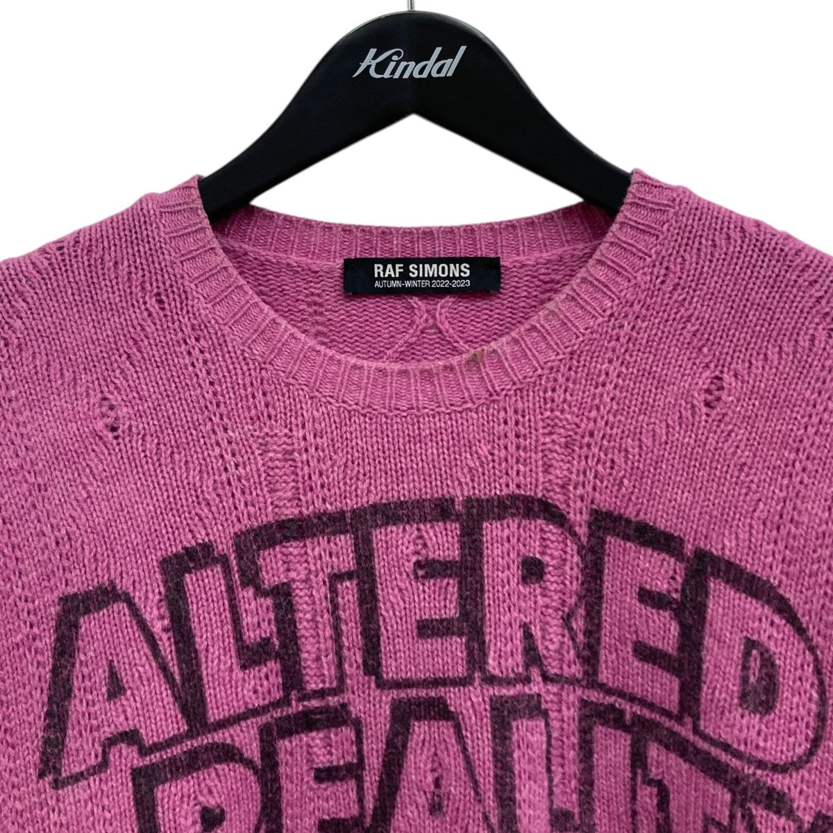 RAF SIMONS(ラフシモンズ) オーバーサイズニット ピンク サイズ 1